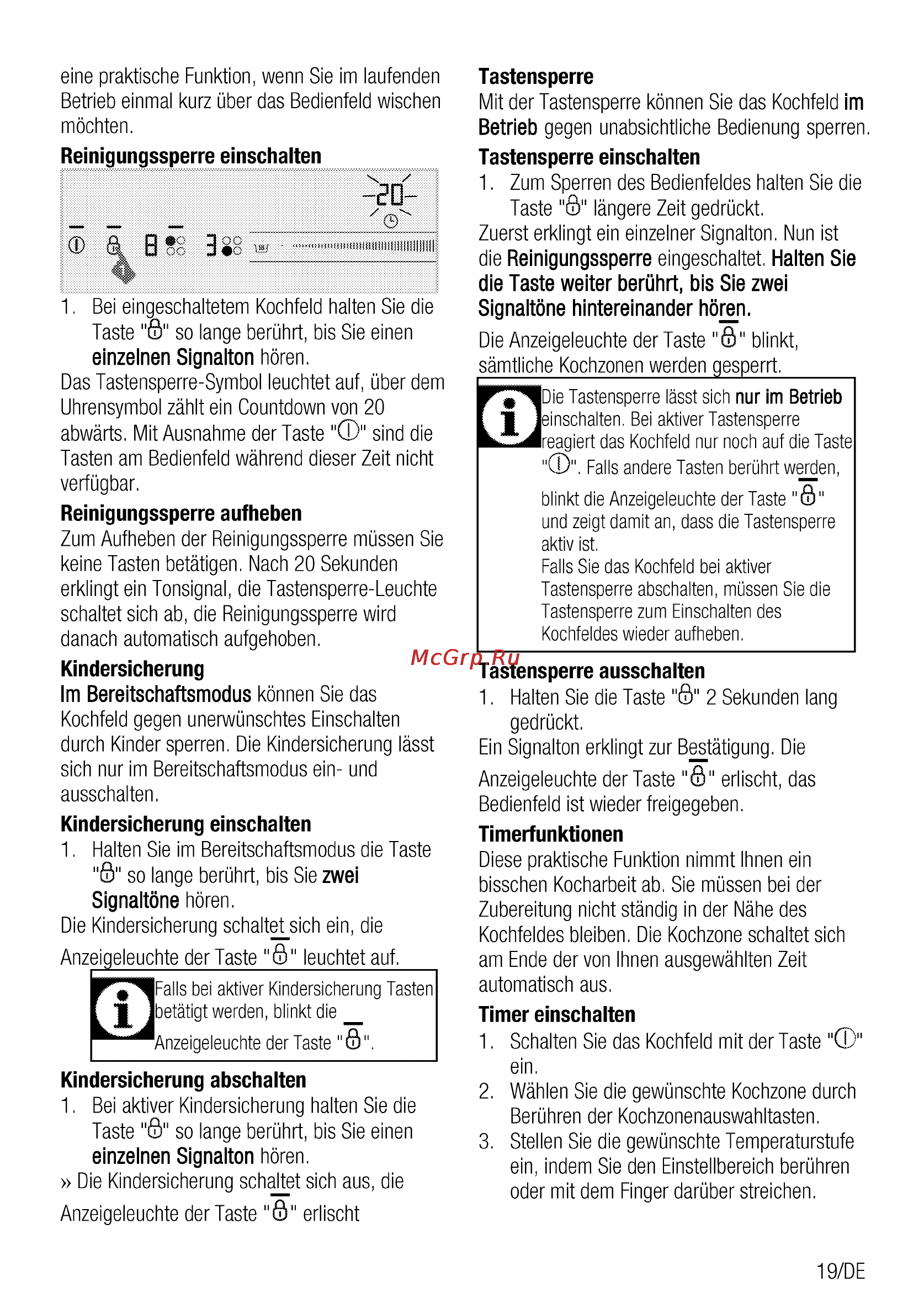 Grundig GIEI 624410 X [19/52] Halten sie die taste weiter berührt bis sie zwei signaltöne hintereinander hören