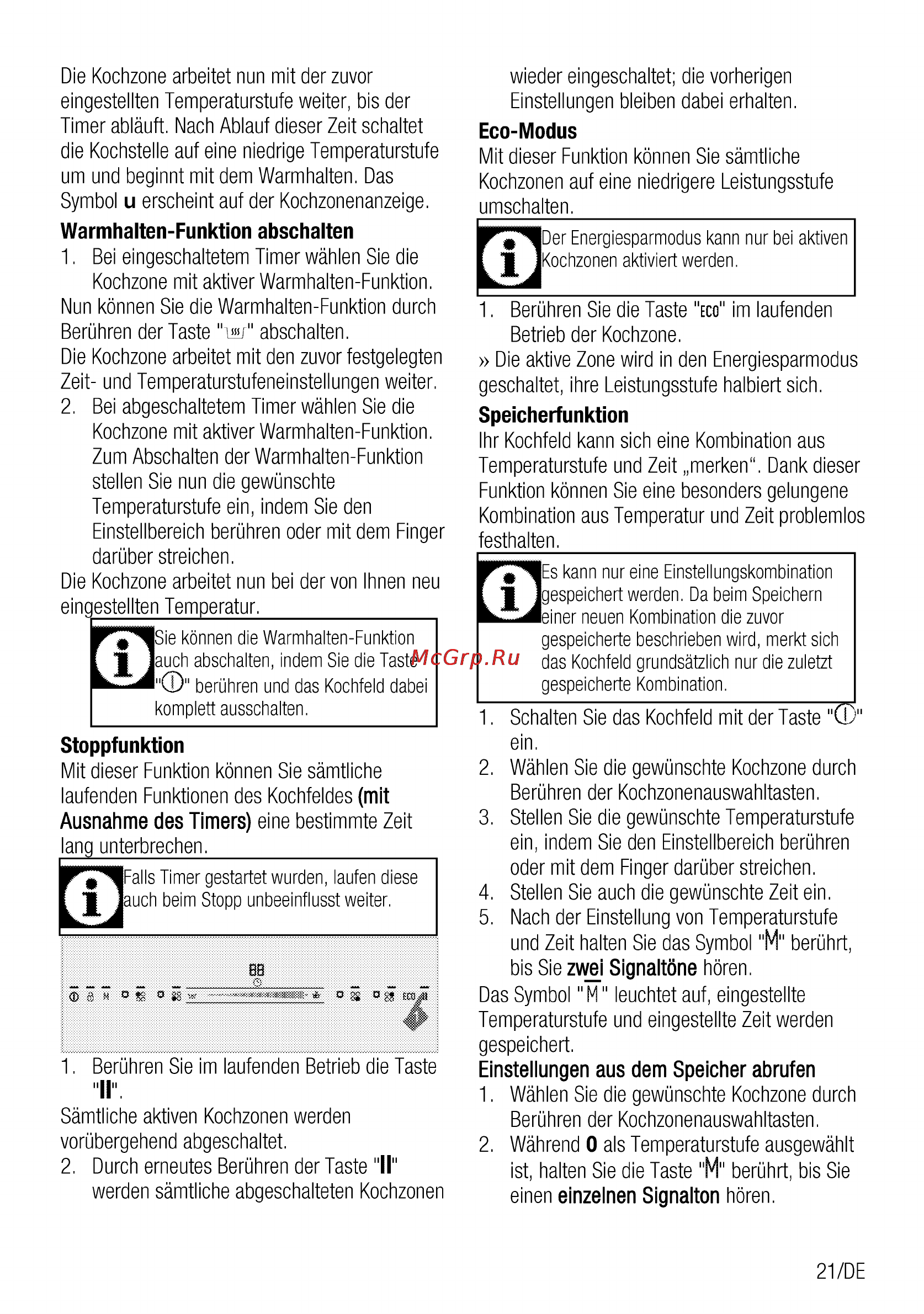 Grundig GIEI 624410 X [21/52] Mit ausnahme des timers