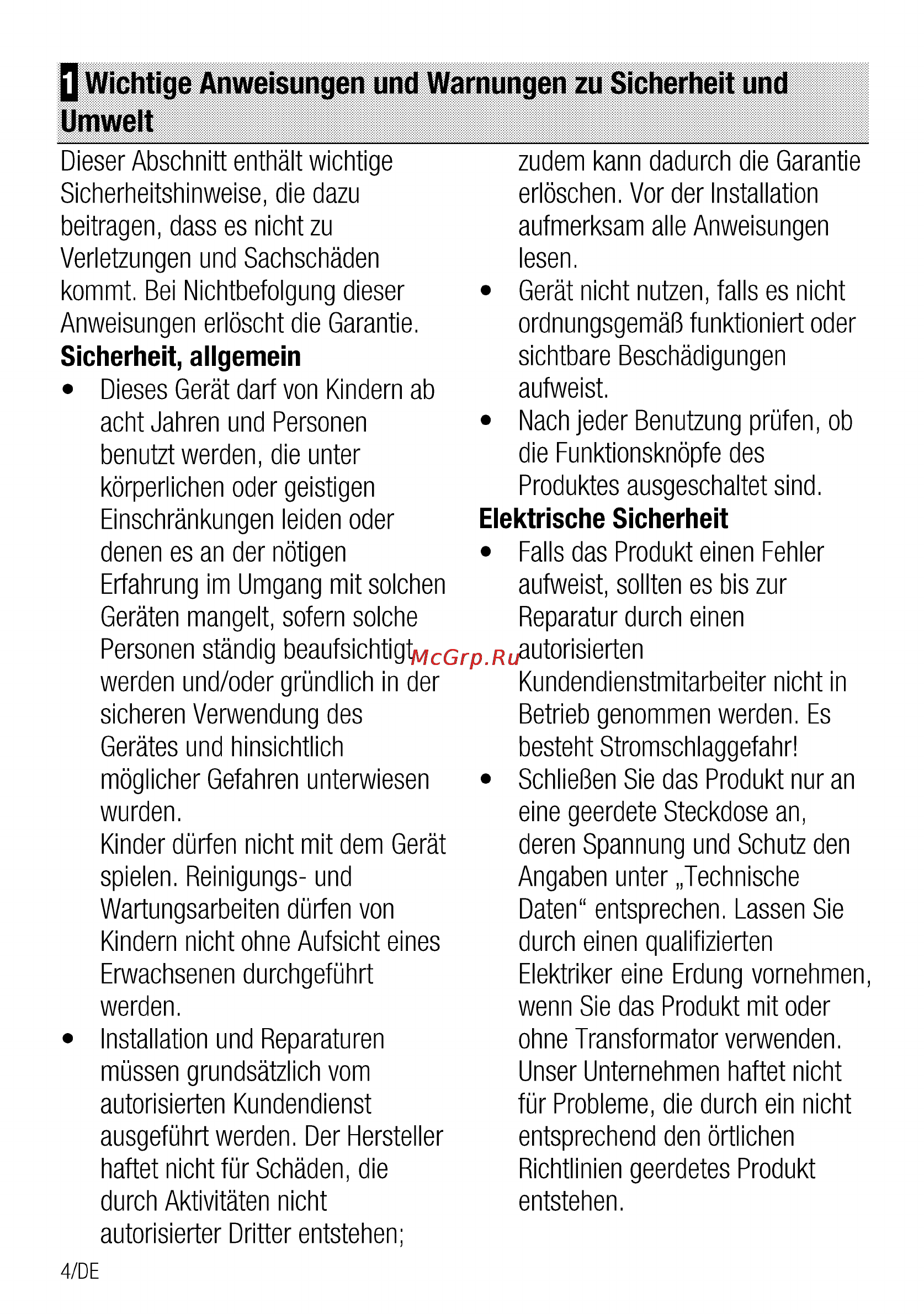 Grundig GIEI 624410 X [4/52] Q wichtige anweisungen und warnungen zu sicherheit und umwelt