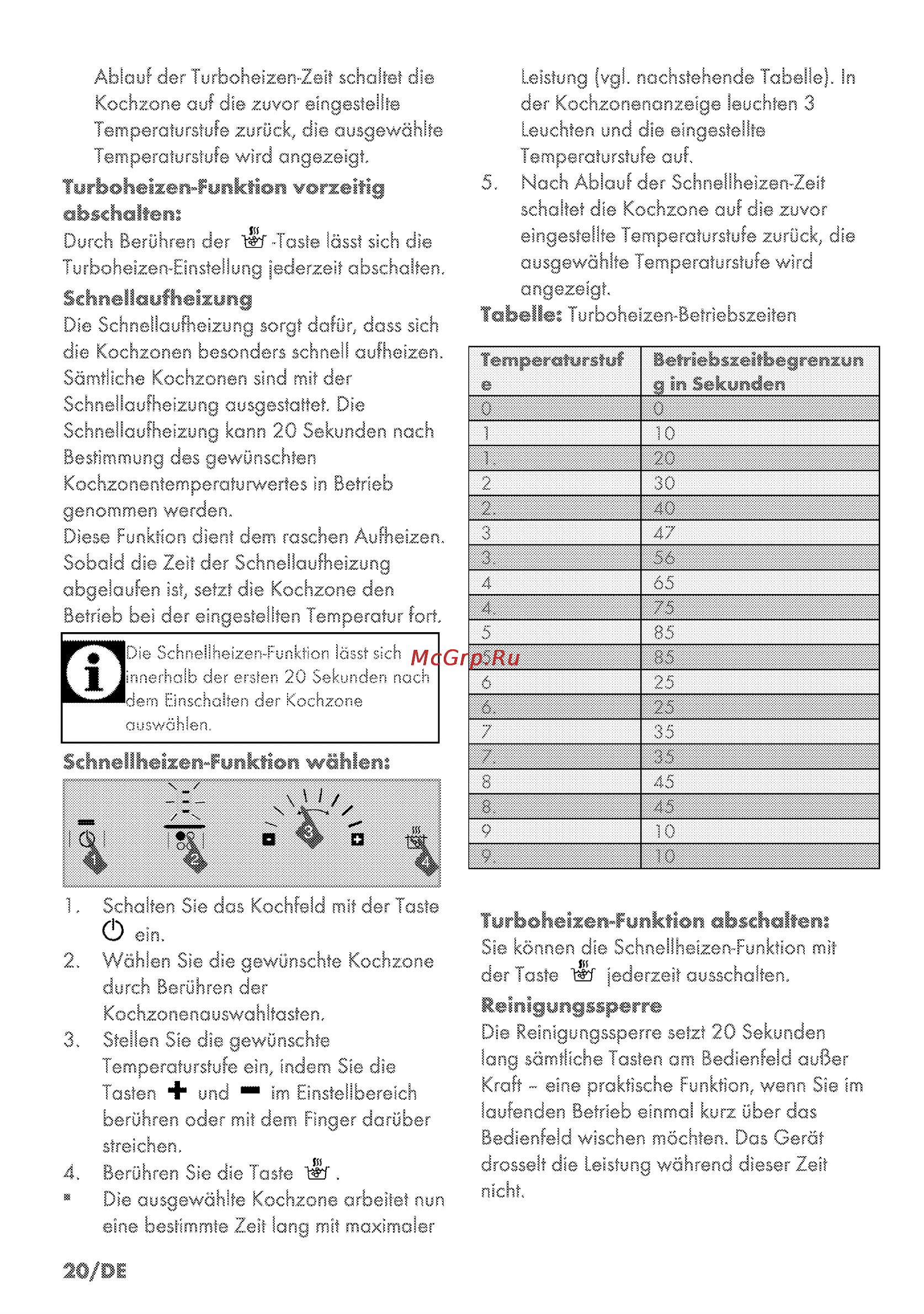 Grundig GIEI 635410 N [20/56] Schnellhäer fimktioa wählen