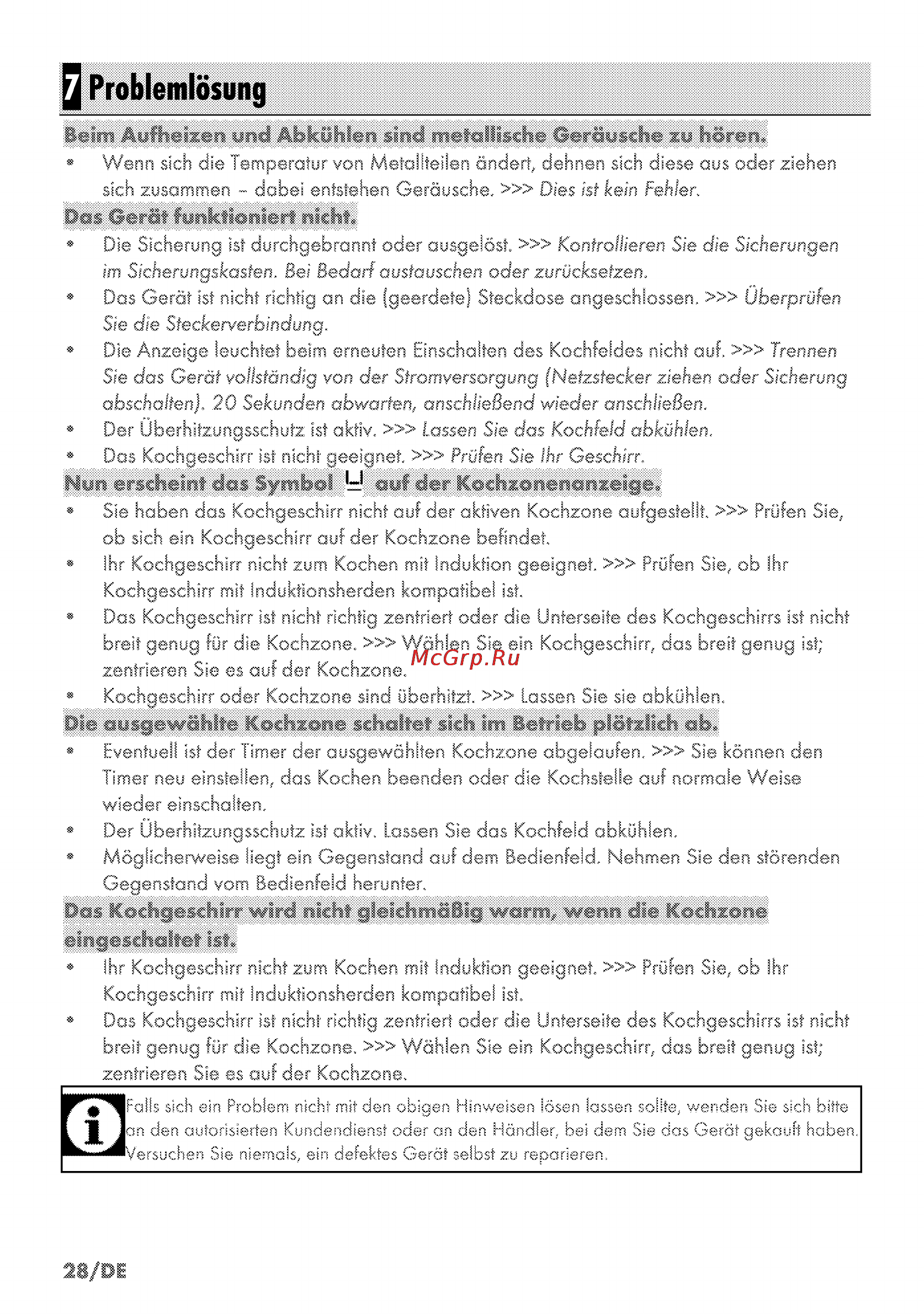 Grundig GIEI 635410 N [28/56] Q problemlösung