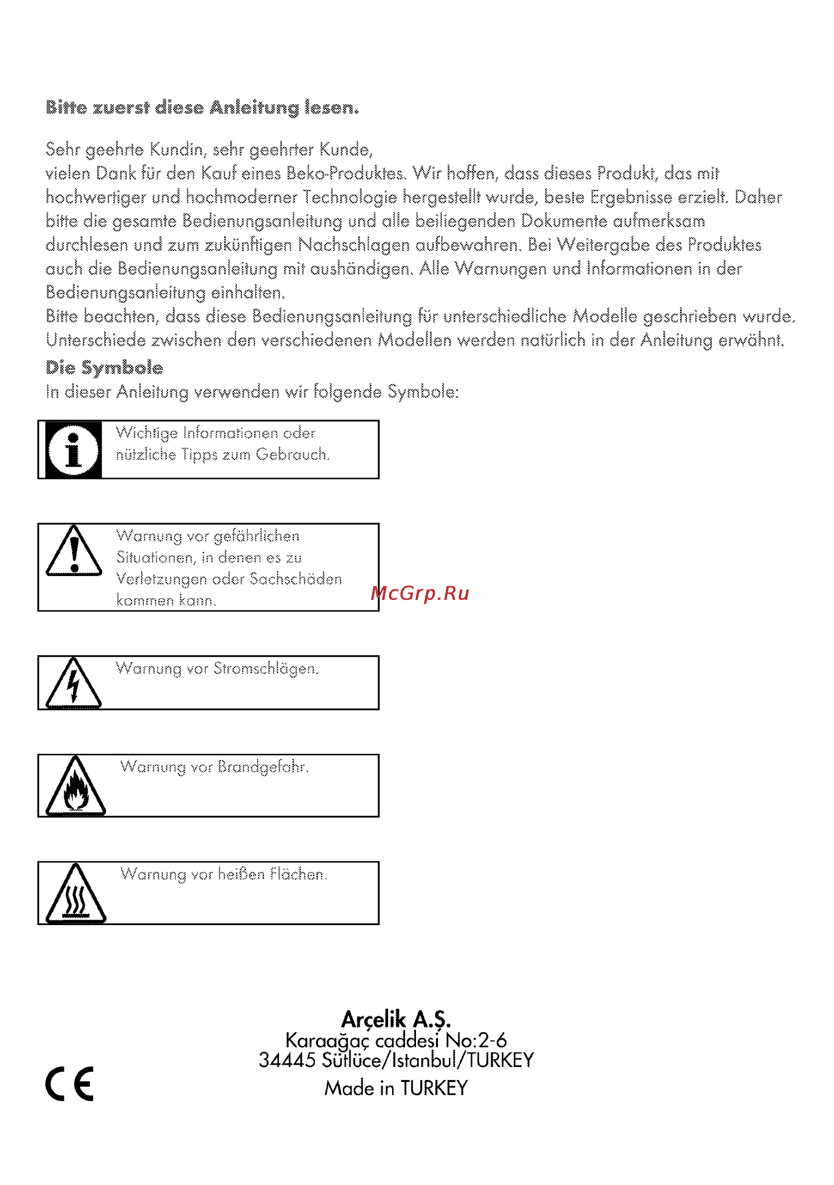Grundig GIEI 635880 X [2/56] Arcelik a