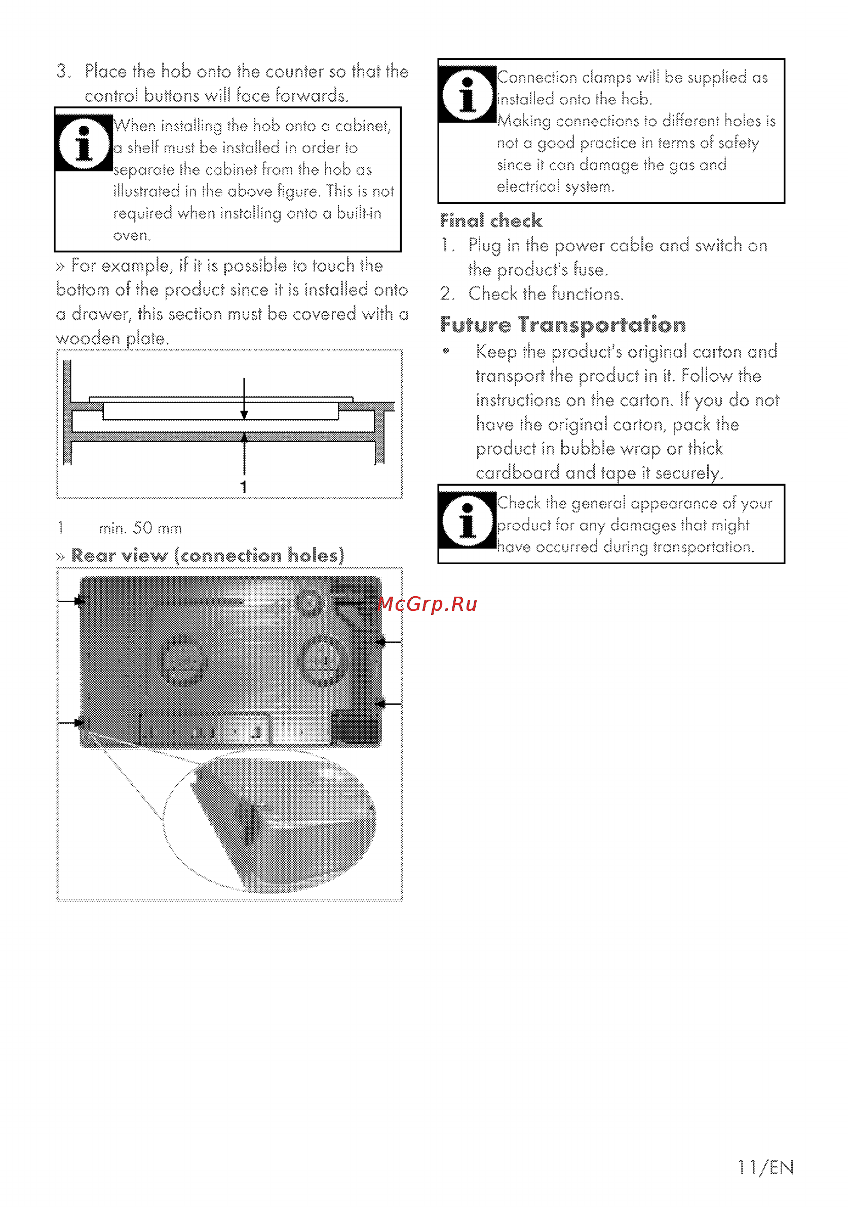 Grundig GIEV 323210 E [35/48] Fyfore transportation
