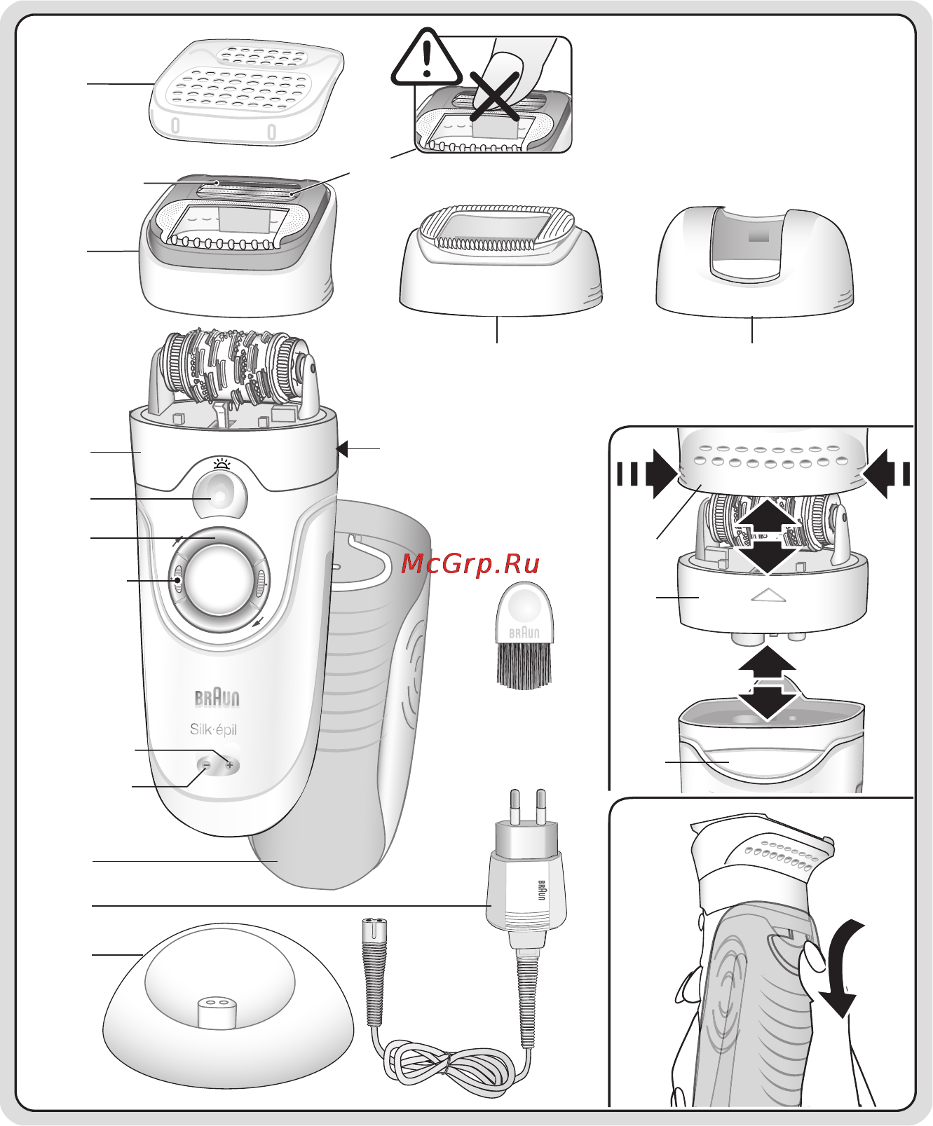 Braun 7771 silk-epil 7 xpressive Инструкция по эксплуатации онлайн [4/12] 151058