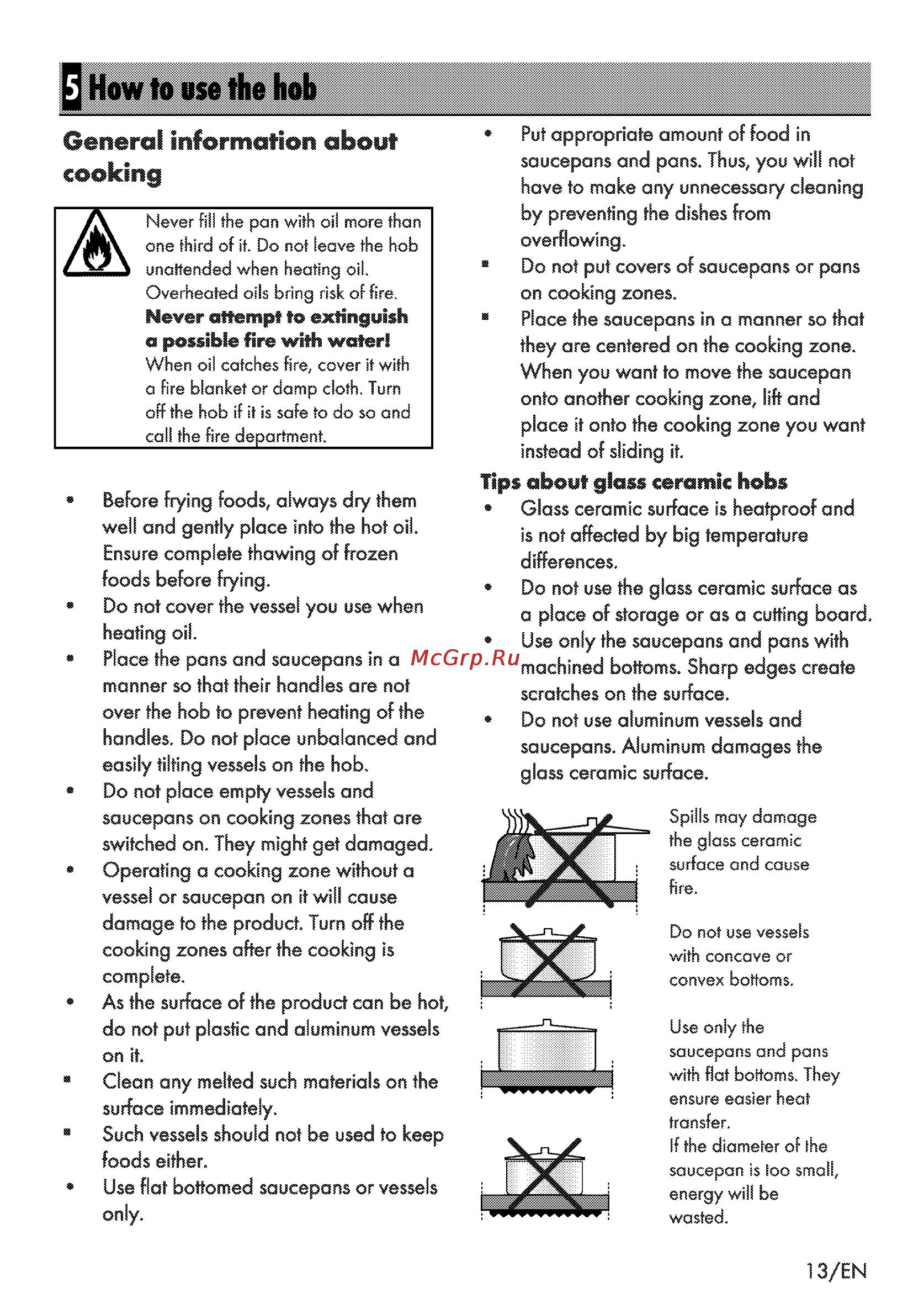 Grundig GIEV 624430 X [39/52] Q how to use the hob