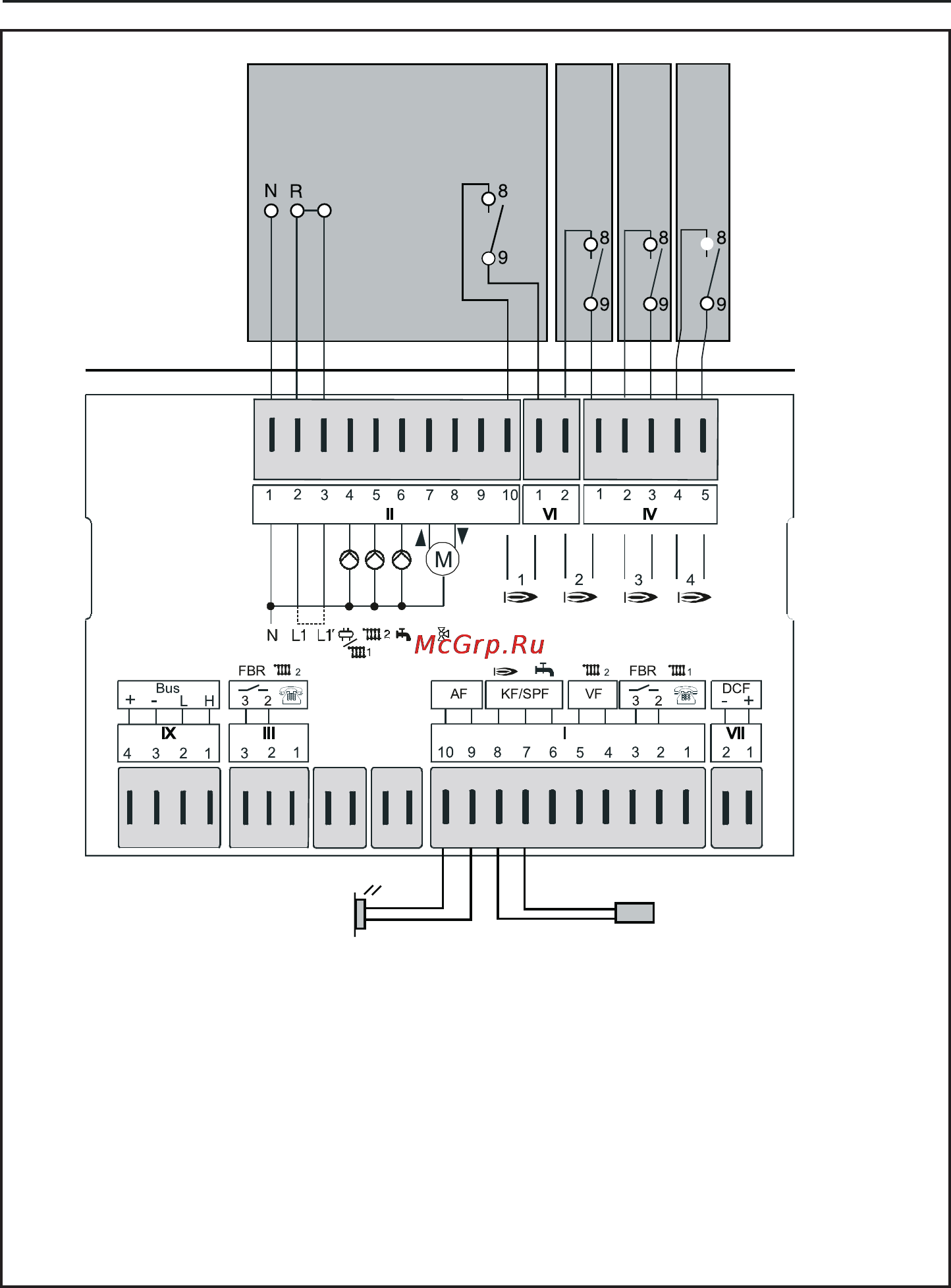 Protherm Бизон NO 250 [17/33] Клеммник регулятора kromschr ö der e8 4401