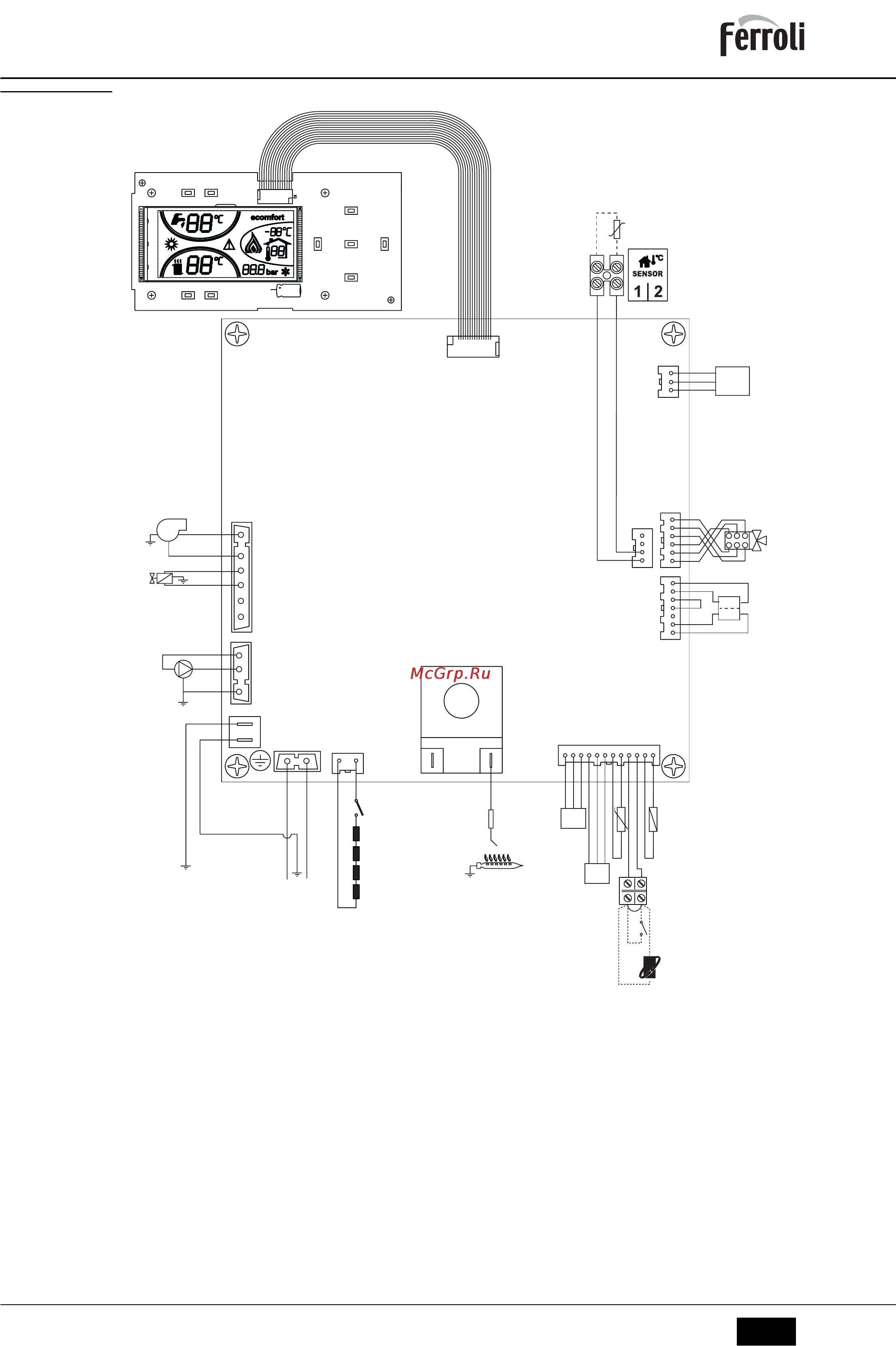 Ferroli DIVATOP MICRO F (WF) [11/88] Schema elettrico