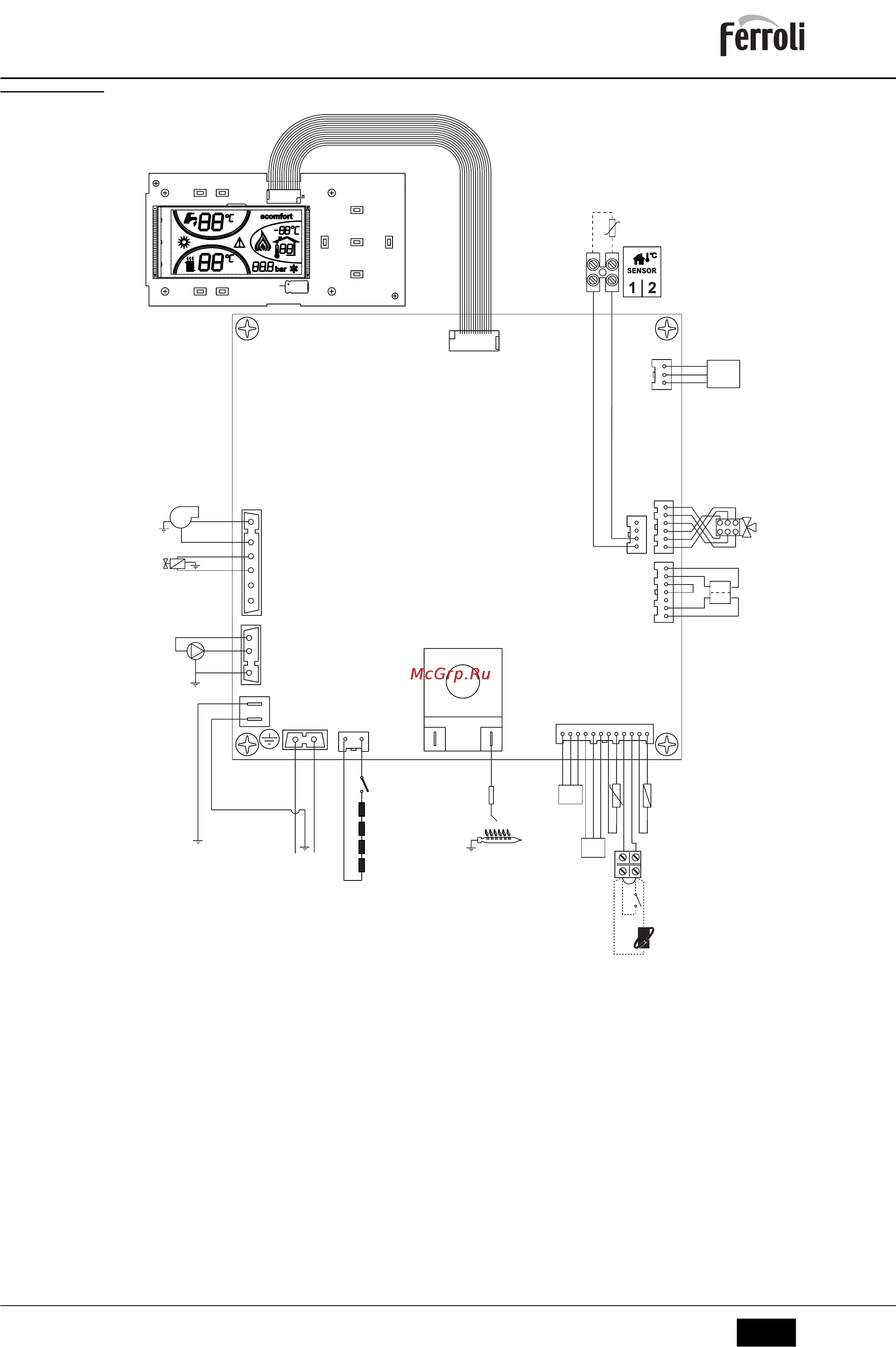 Ferroli DIVATOP MICRO F (WF) [33/88] Elektrik eması