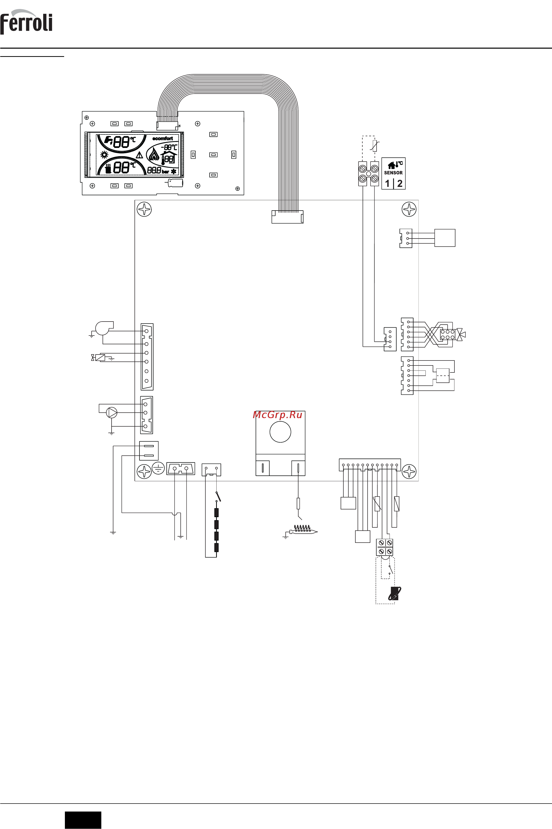 Ferroli DIVATOP MICRO F (WF) [44/88] Wiring diagram