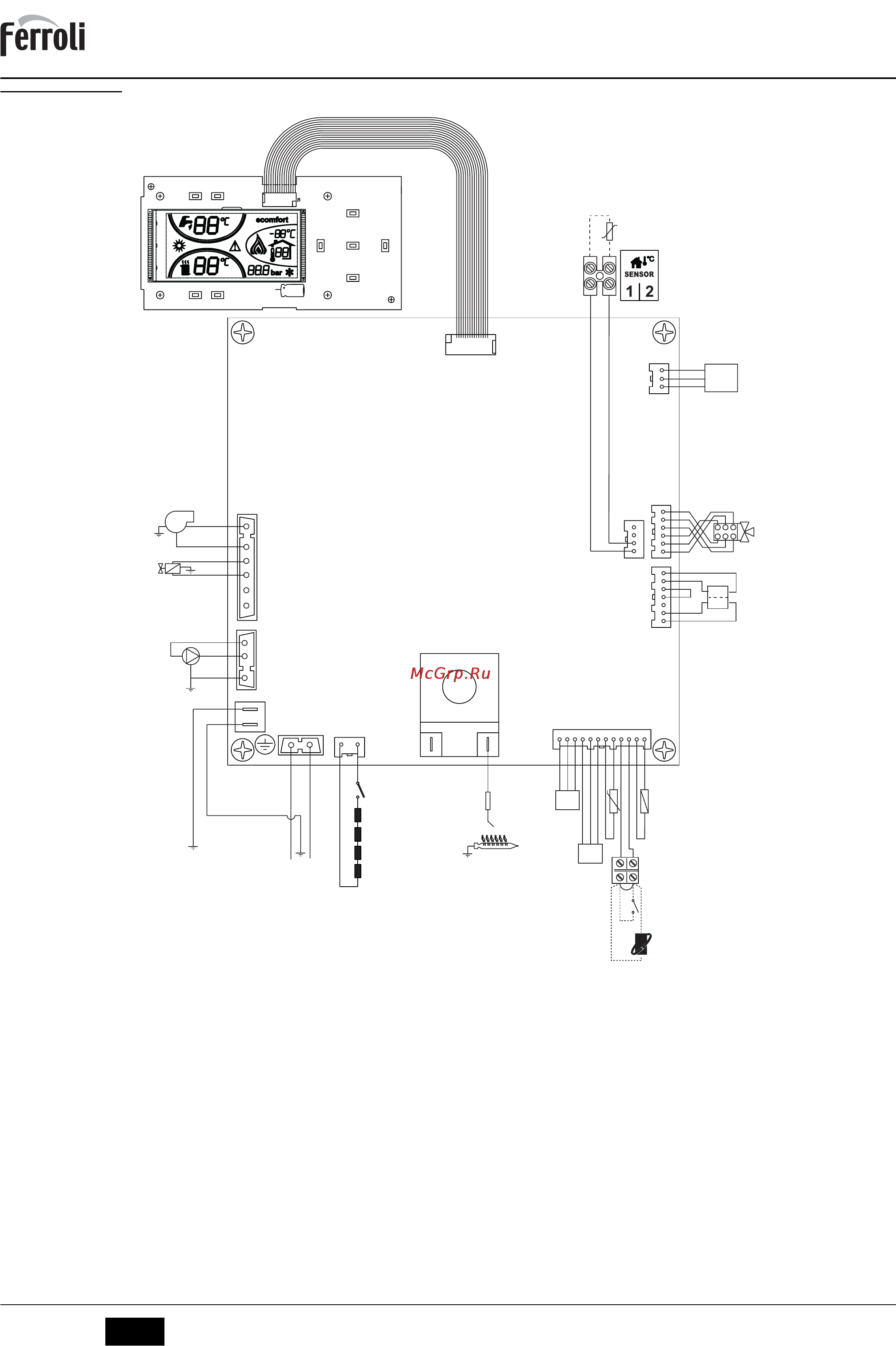 Ferroli DIVATOP MICRO F (WF) [54/88] Schéma électrique
