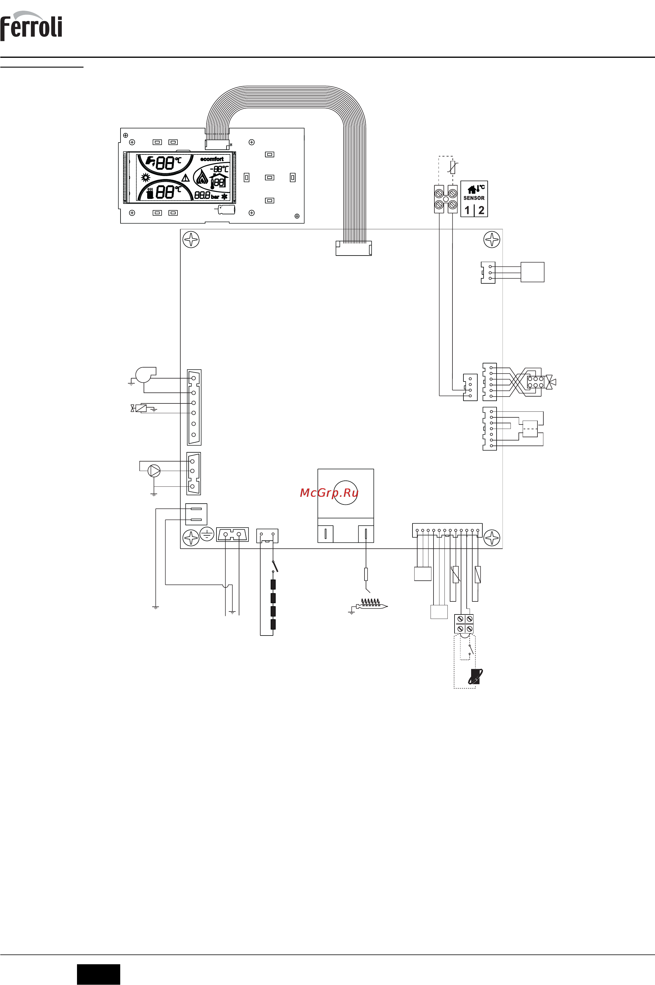 Ferroli DIVATOP MICRO F (WF) [64/88] Schem electric