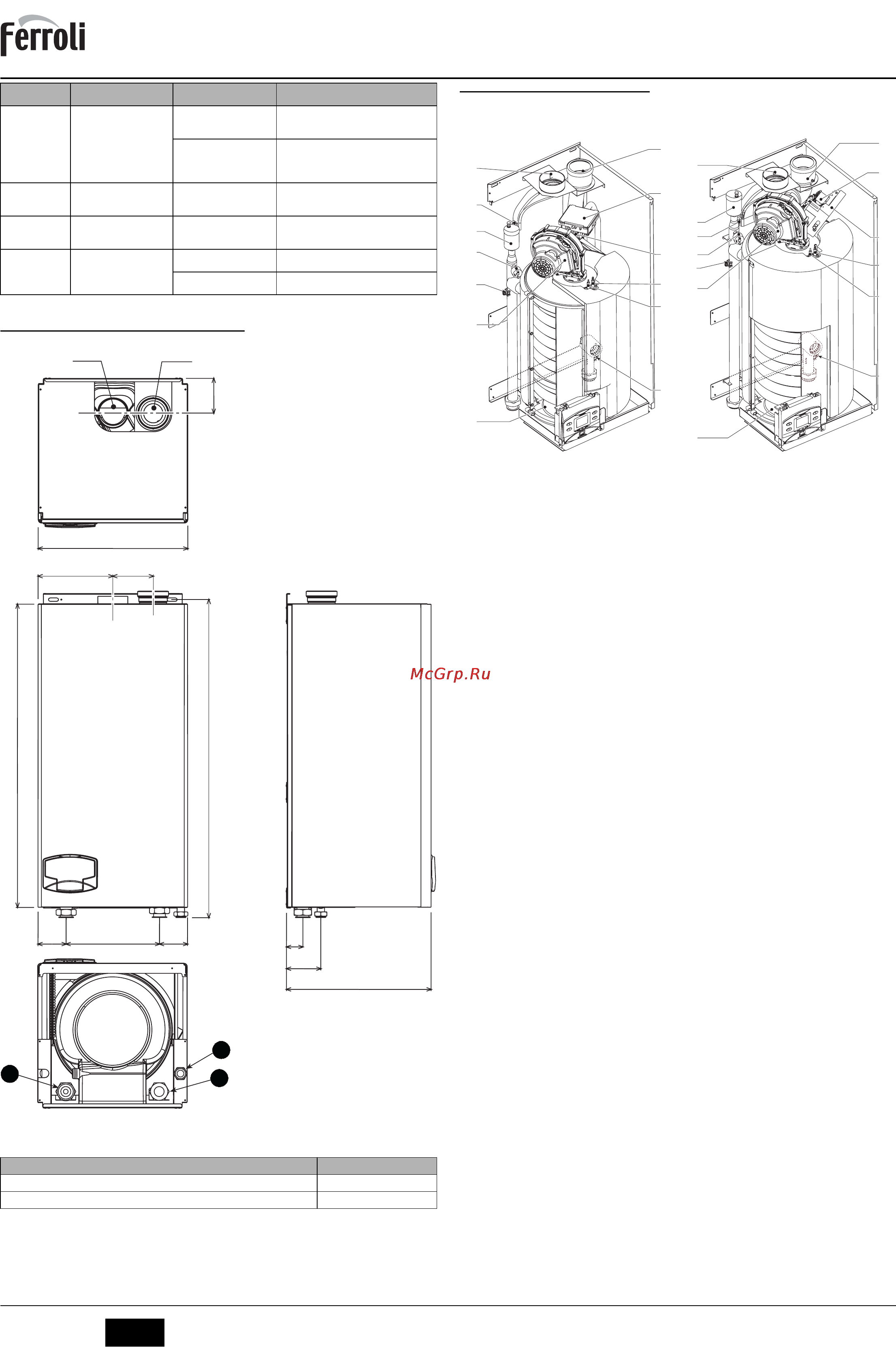 Ferroli ENERGY TOP W 80 [11/16] Energy top w 70 w 80 w 125