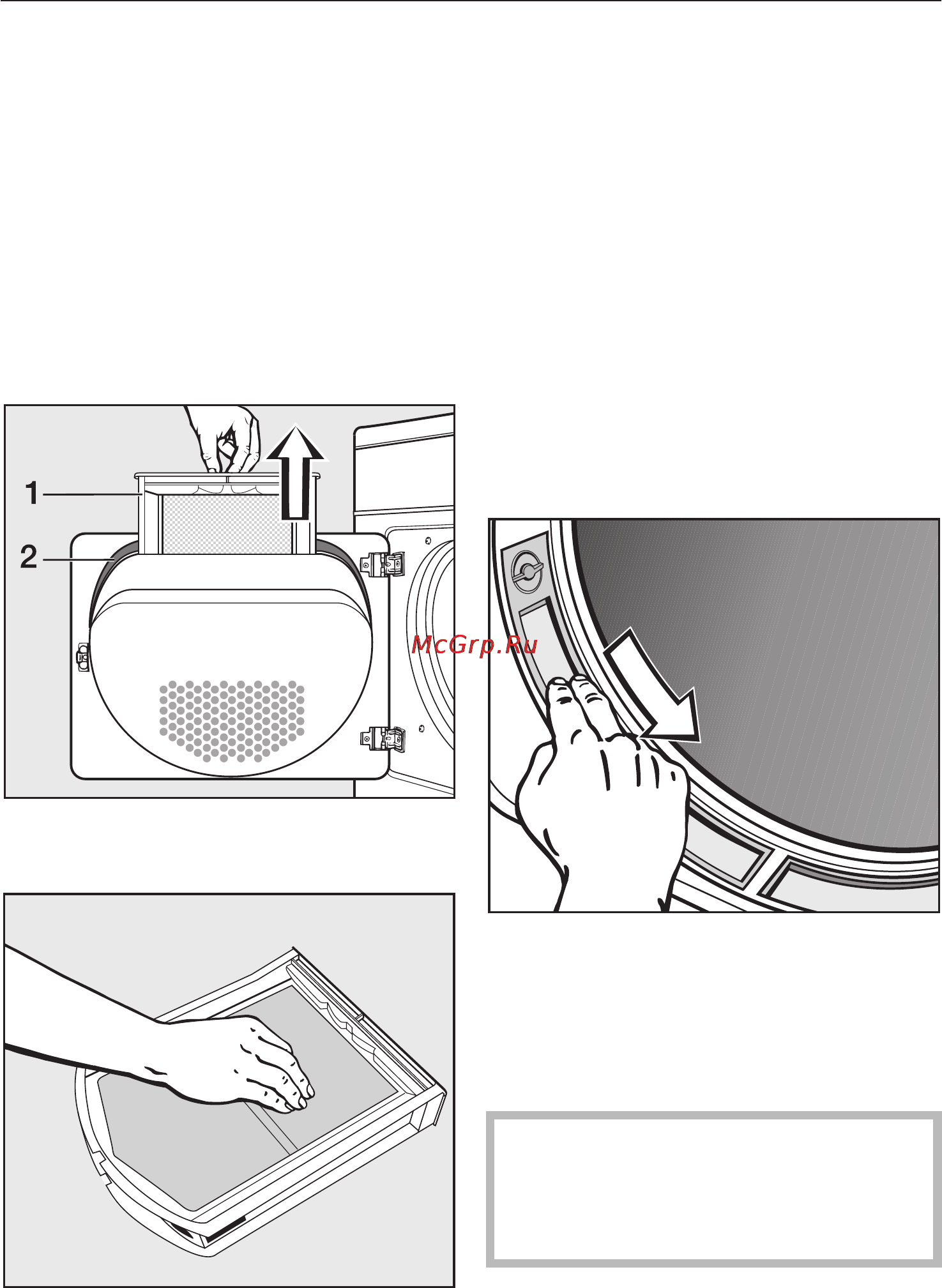 Miele T8822 C White [26/60] Чистка ворсовых фильтров