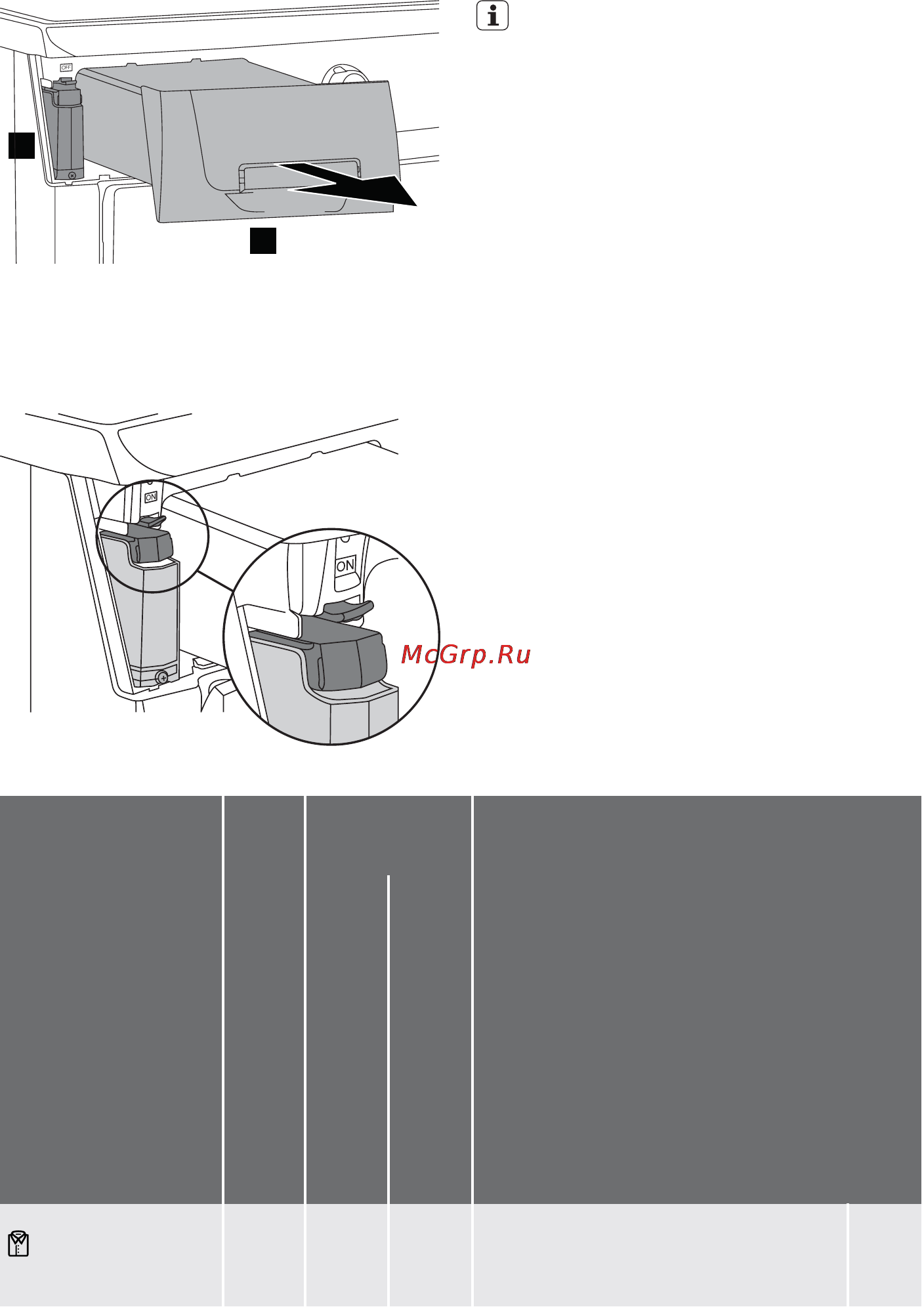 Electrolux EDI97170W [11/39] Поверните клапан рециркуляции в положение on вода будет автома тически поступать непосредственно в бак парогенератора во время сле дующего цикла сушки