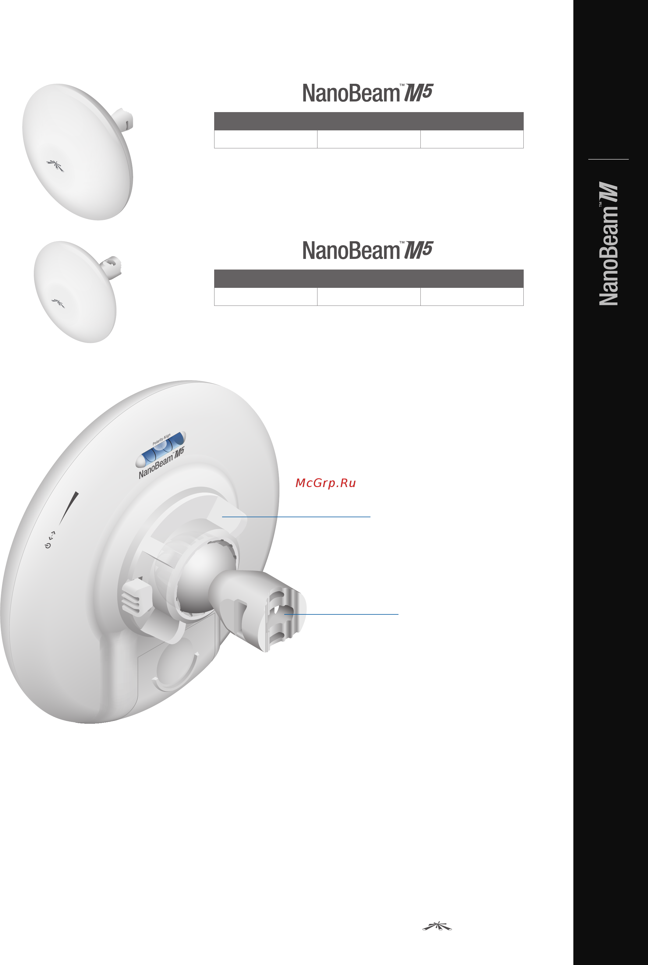 Ubiquiti NanoBeam NBE-M5-16 [5/15] Models