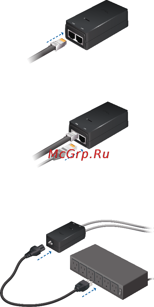 Ubiquiti AirGrid M5 HP 23dBi [10/24] Connecting power over ethernet