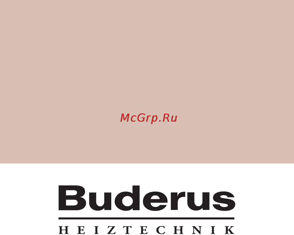 Buderus RC10 Инструкция по эксплуатации онлайн [36/36] 67343