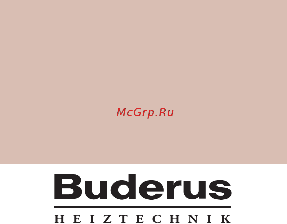 Buderus LOGAMATIC 2107 Инструкция по эксплуатации онлайн [64/64] 67346