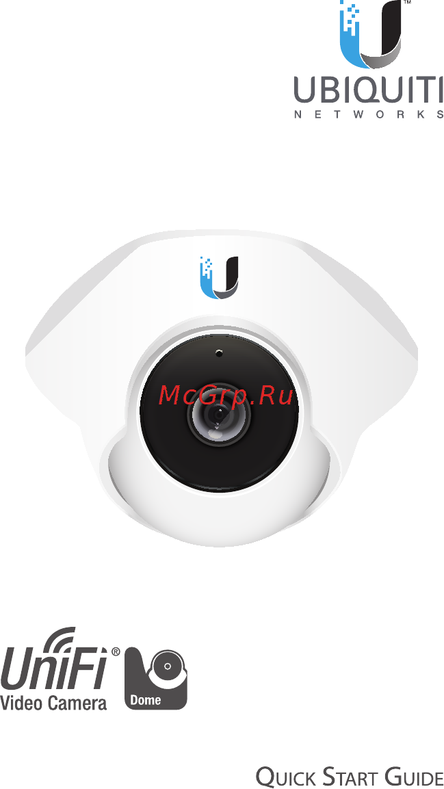 Ubiquiti UniFi Video Camera Dome Инструкция по эксплуатации онлайн