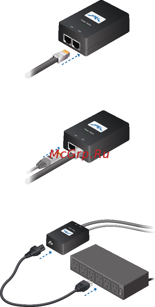 Ubiquiti UniFi AP-Outdoor+ [13/24] Connecting to the poe adapter
