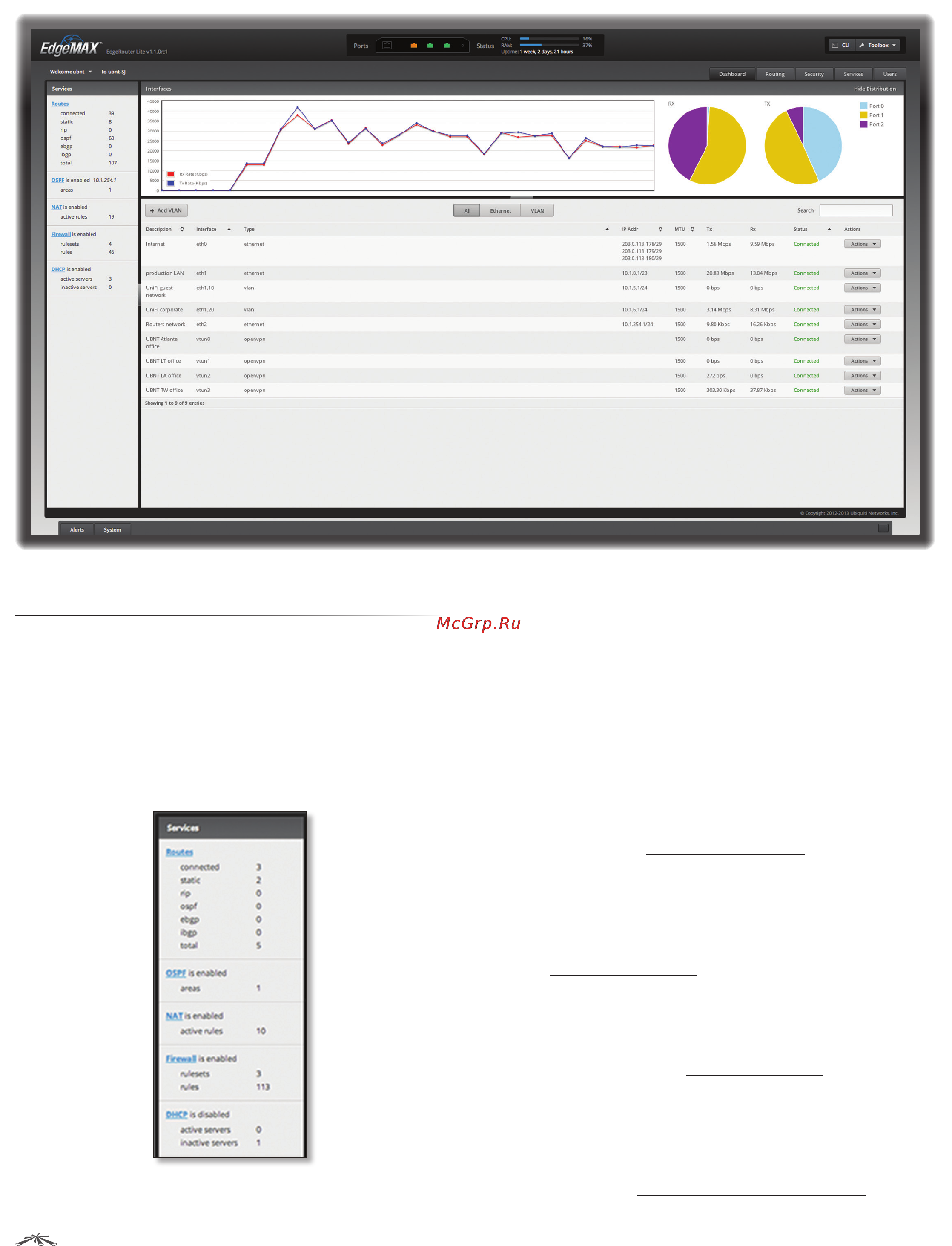 Ubiquiti EdgeRouter Lite [13/58] Services