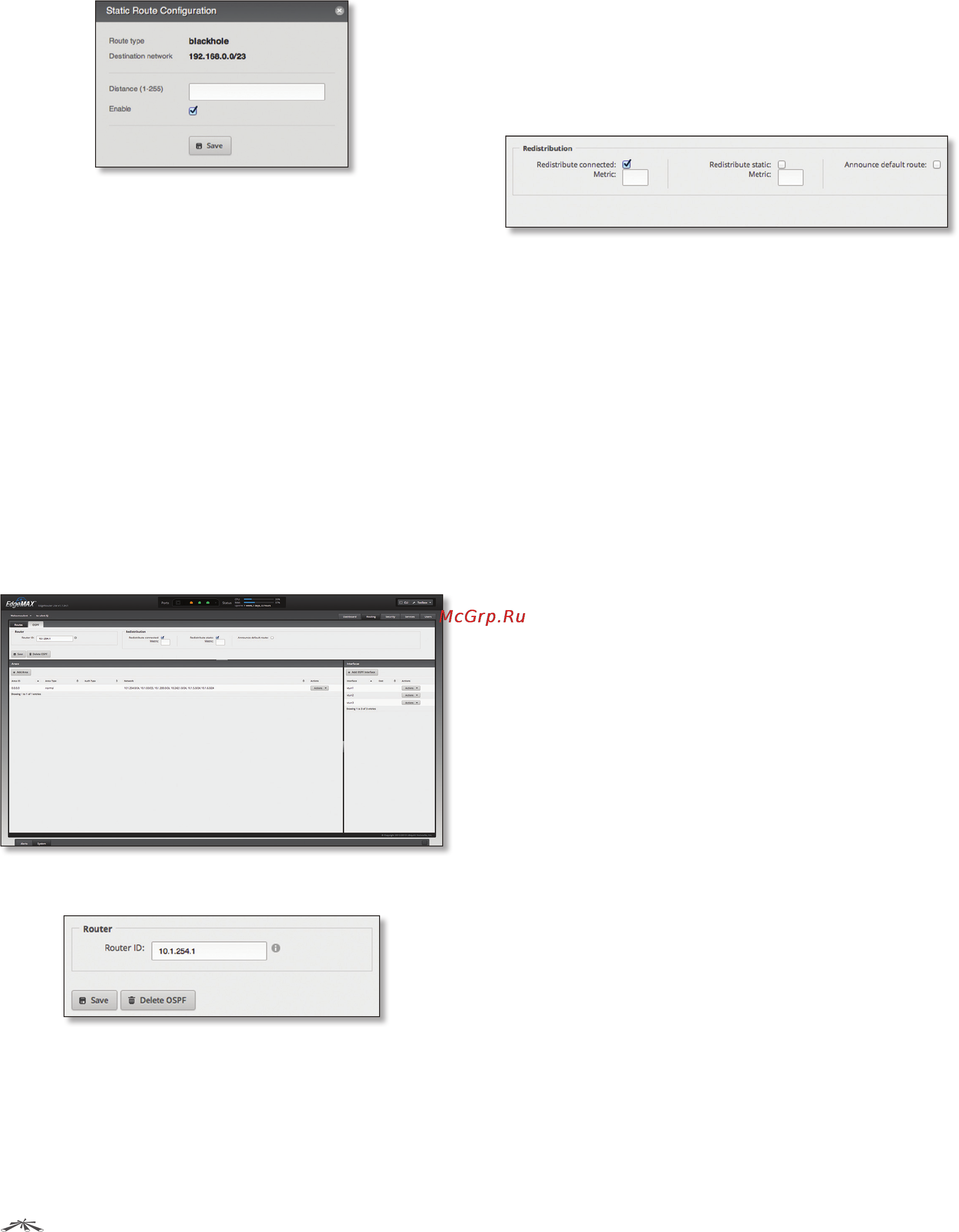 Ubiquiti EdgeRouter Lite [19/58] Redistribution