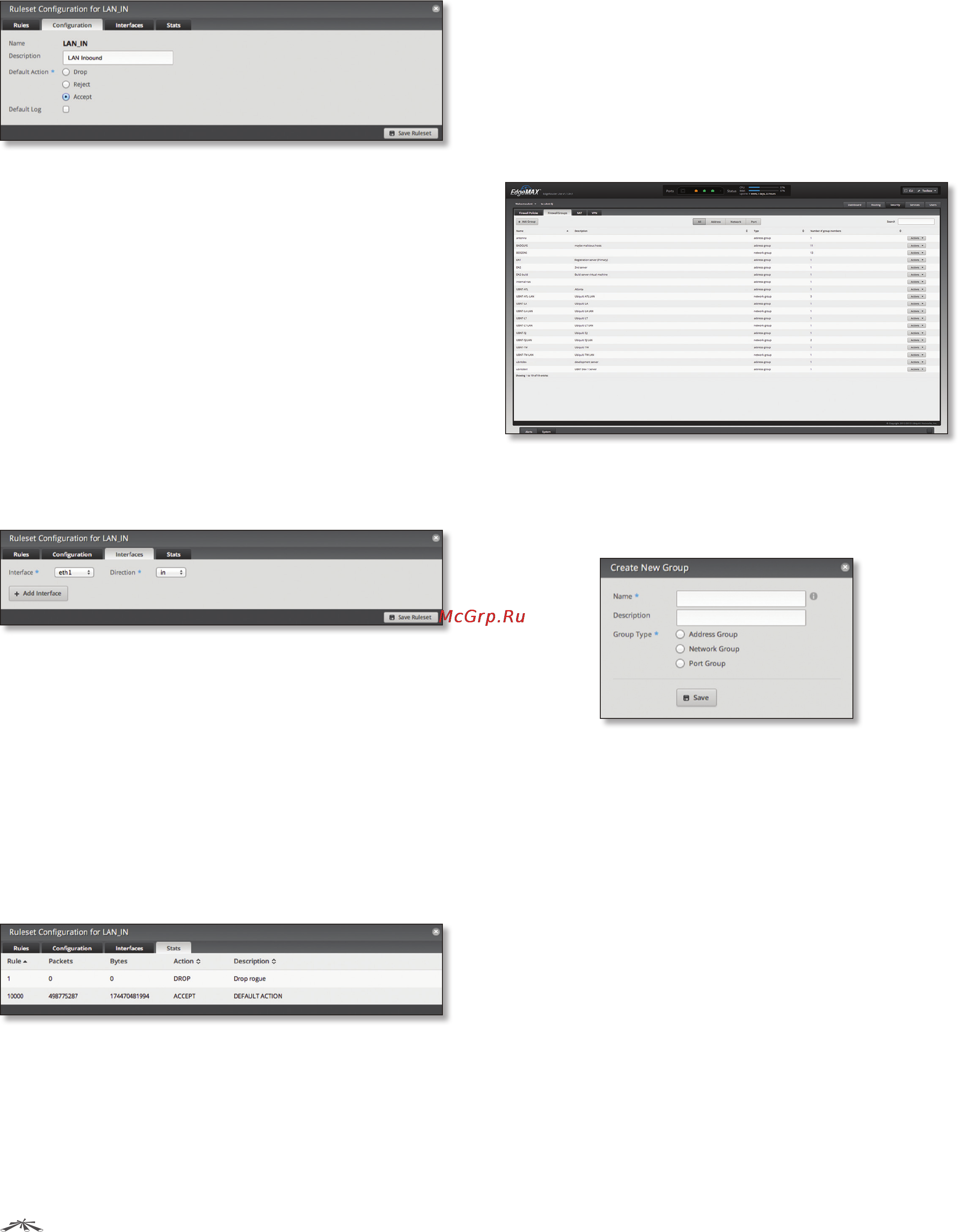Ubiquiti EdgeRouter Lite [26/58] Firewall groups
