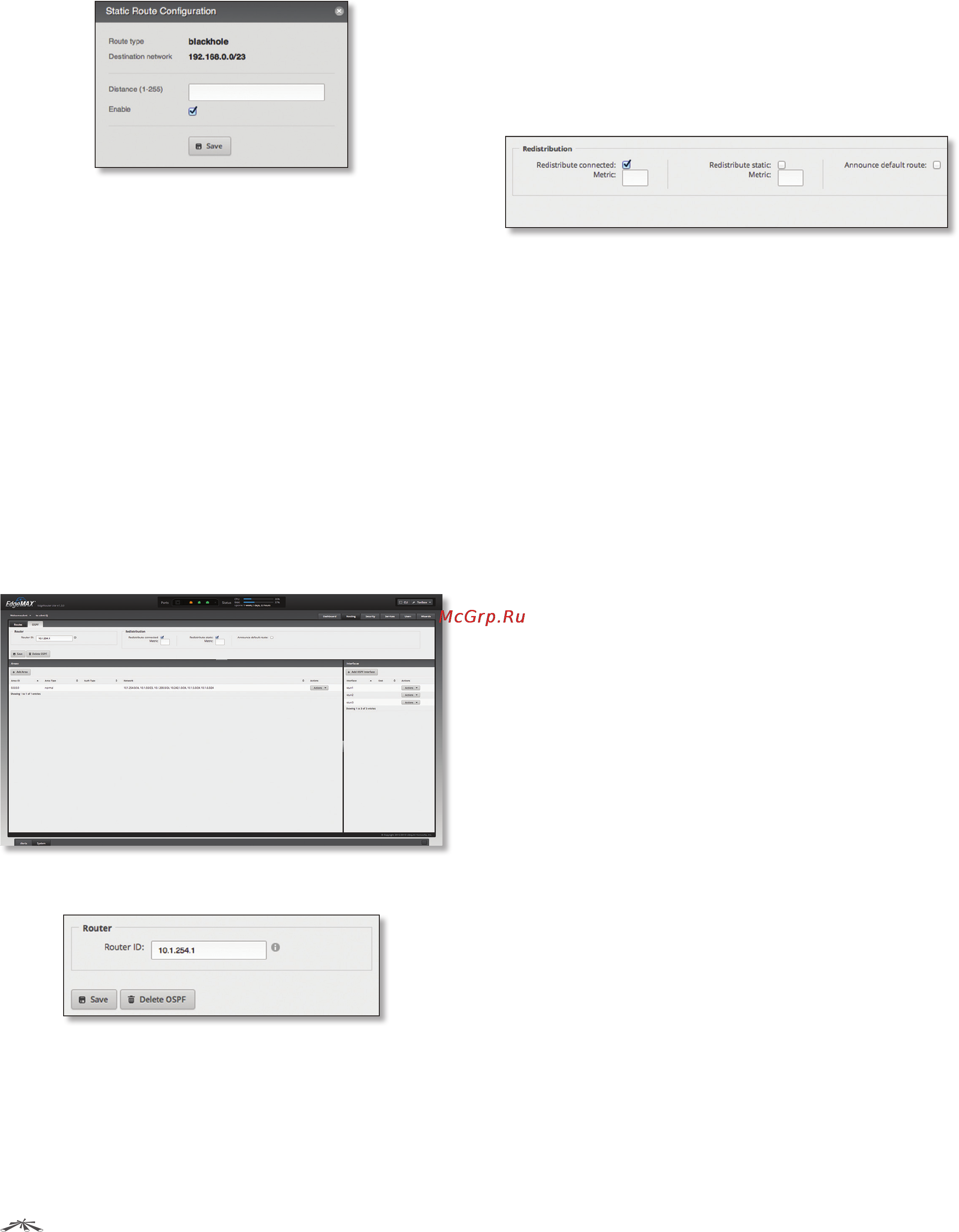 Ubiquiti EdgeRouter [20/57] Redistribution