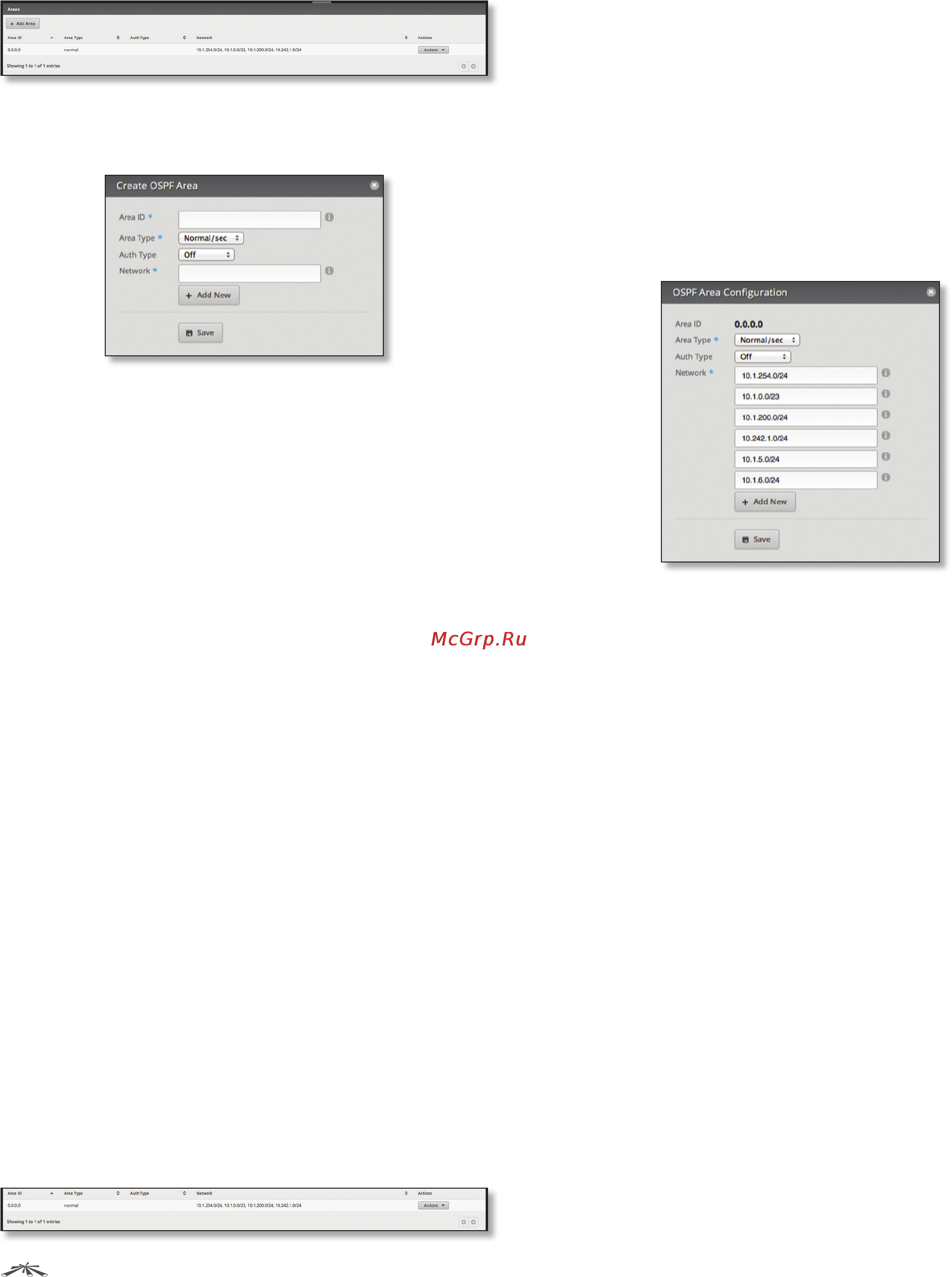 Ubiquiti EdgeRouter [21/57] Configure the ospf area