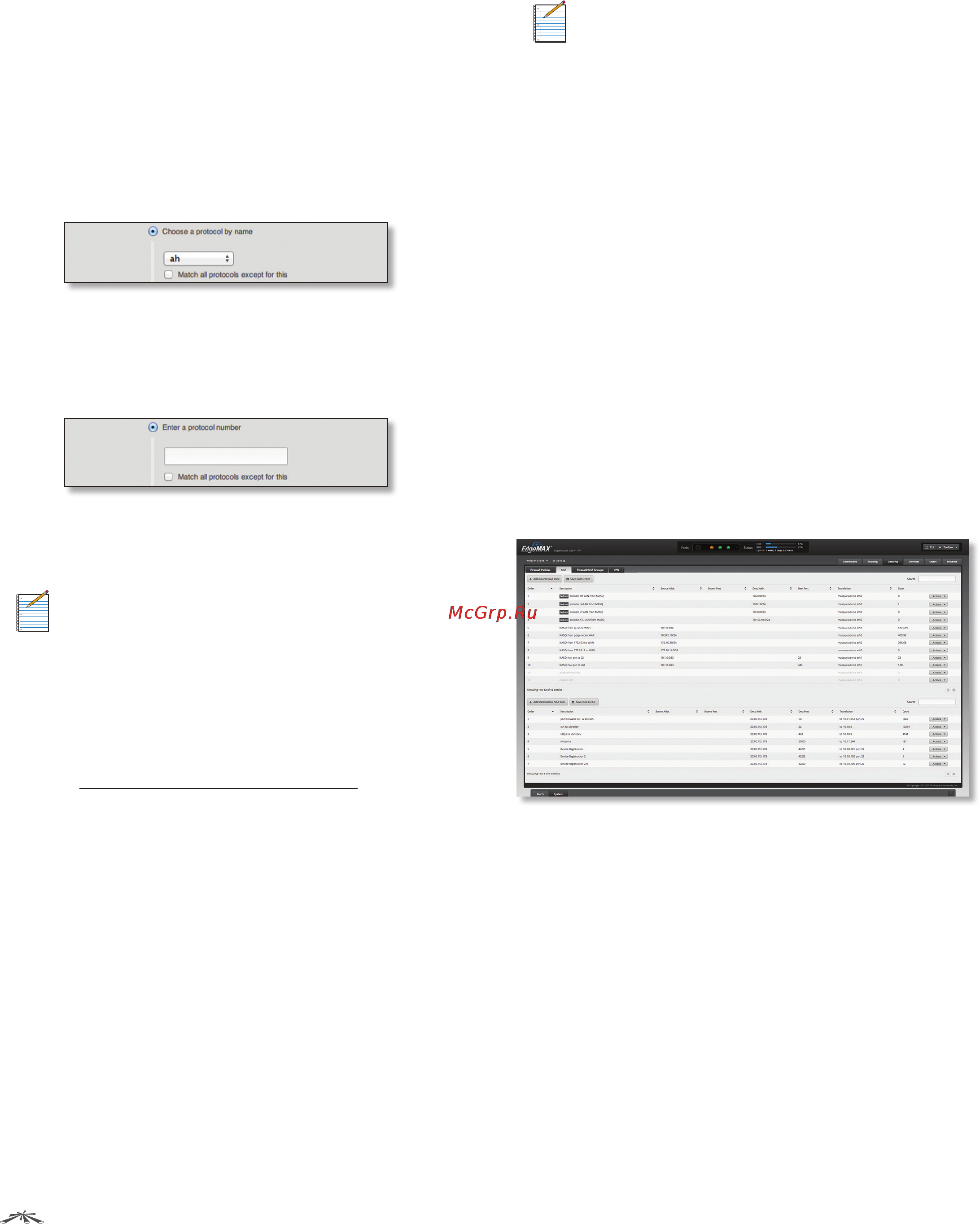 Ubiquiti EdgeRouter [29/57] Destination nat rules