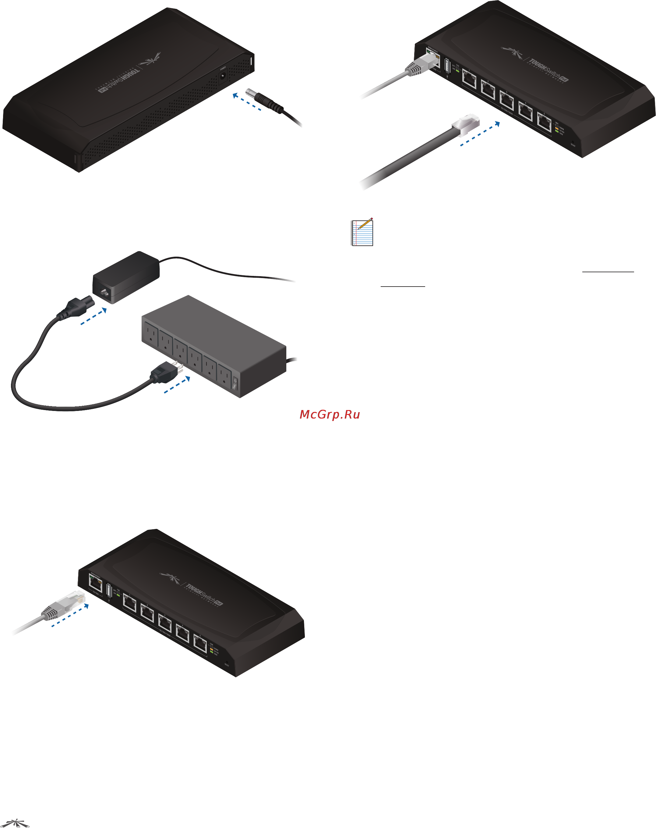 Ubiquiti TOUGHSwitch PoE [10/43] Connecting ethernet