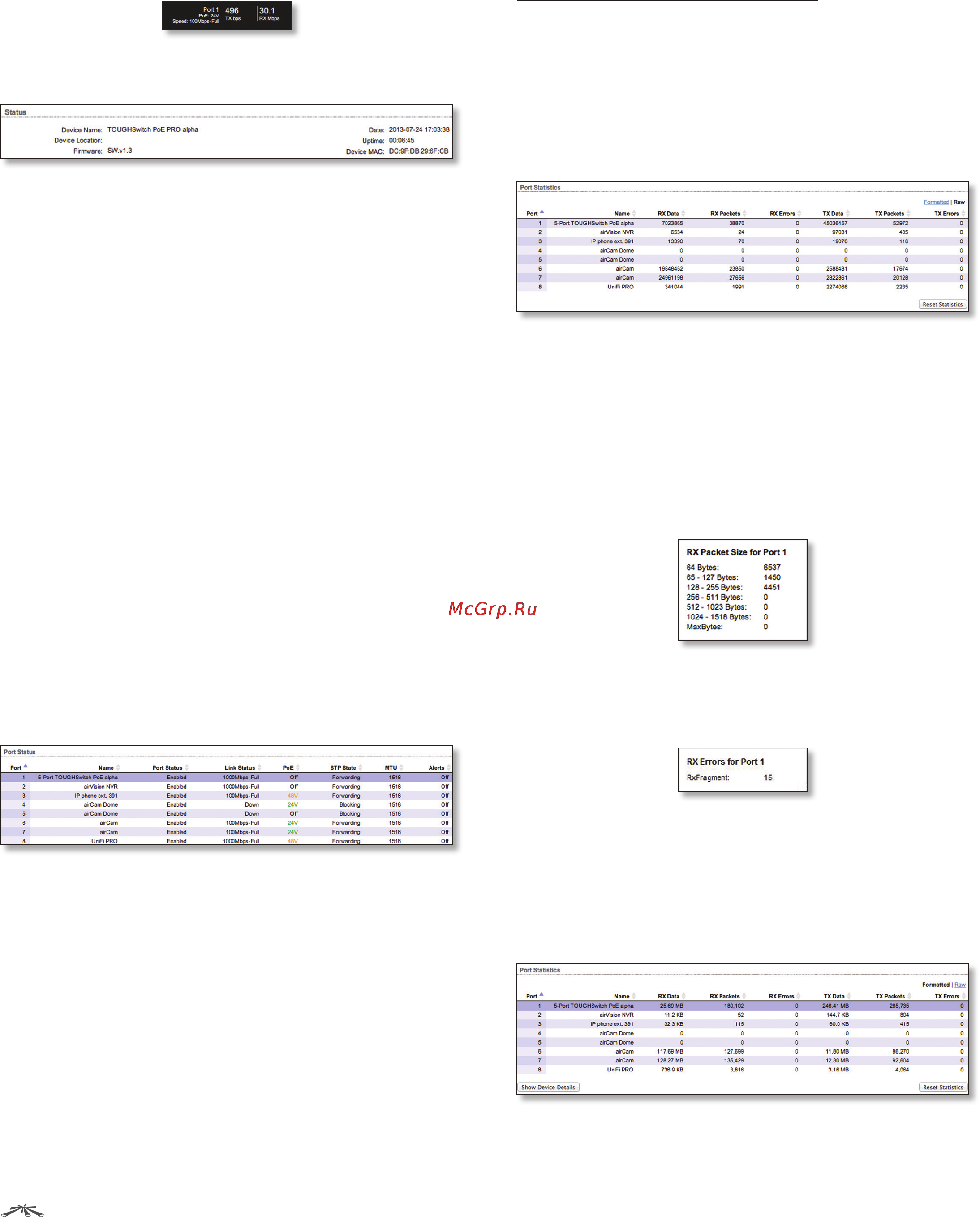 Ubiquiti TOUGHSwitch PoE [17/43] Status
