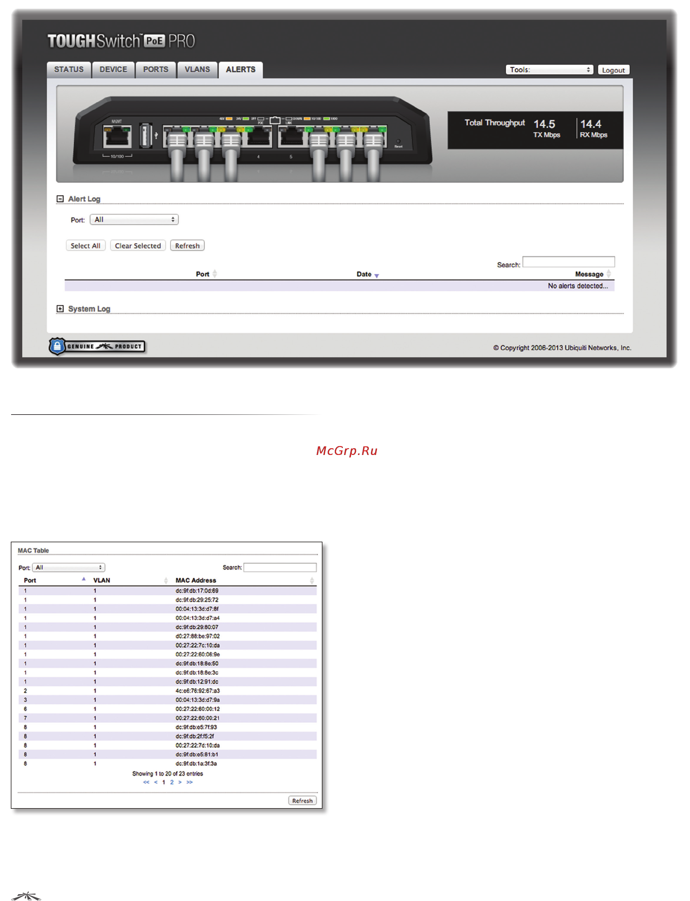 Ubiquiti TOUGHSwitch PoE [33/43] Chapter 9 tools