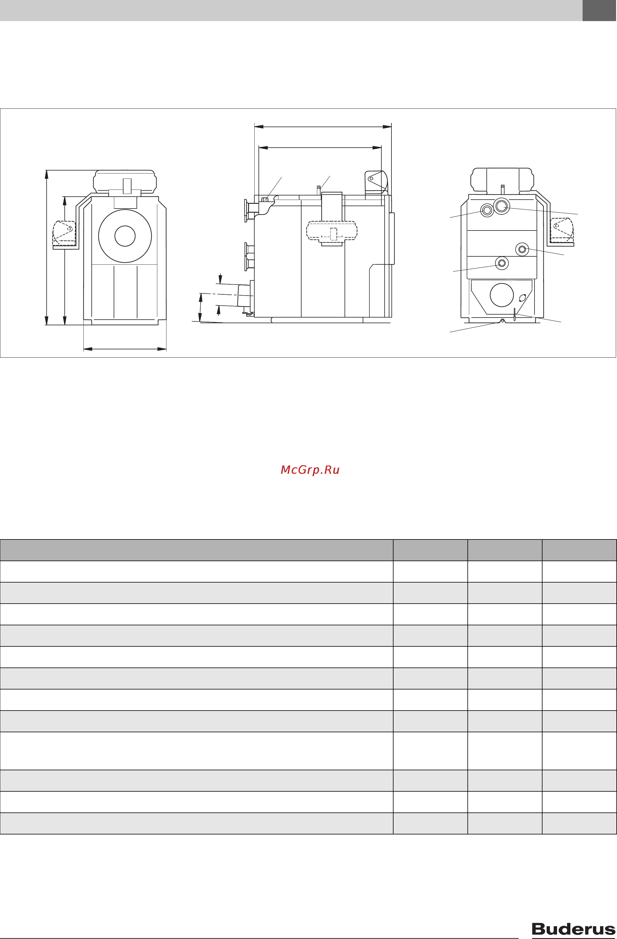 Buderus LOGANO PLUS SB735 [7/32] Òåõíè åñêèå õà²àêòå²èñòèêè ²àçìå²û ïîäêë åíèø
