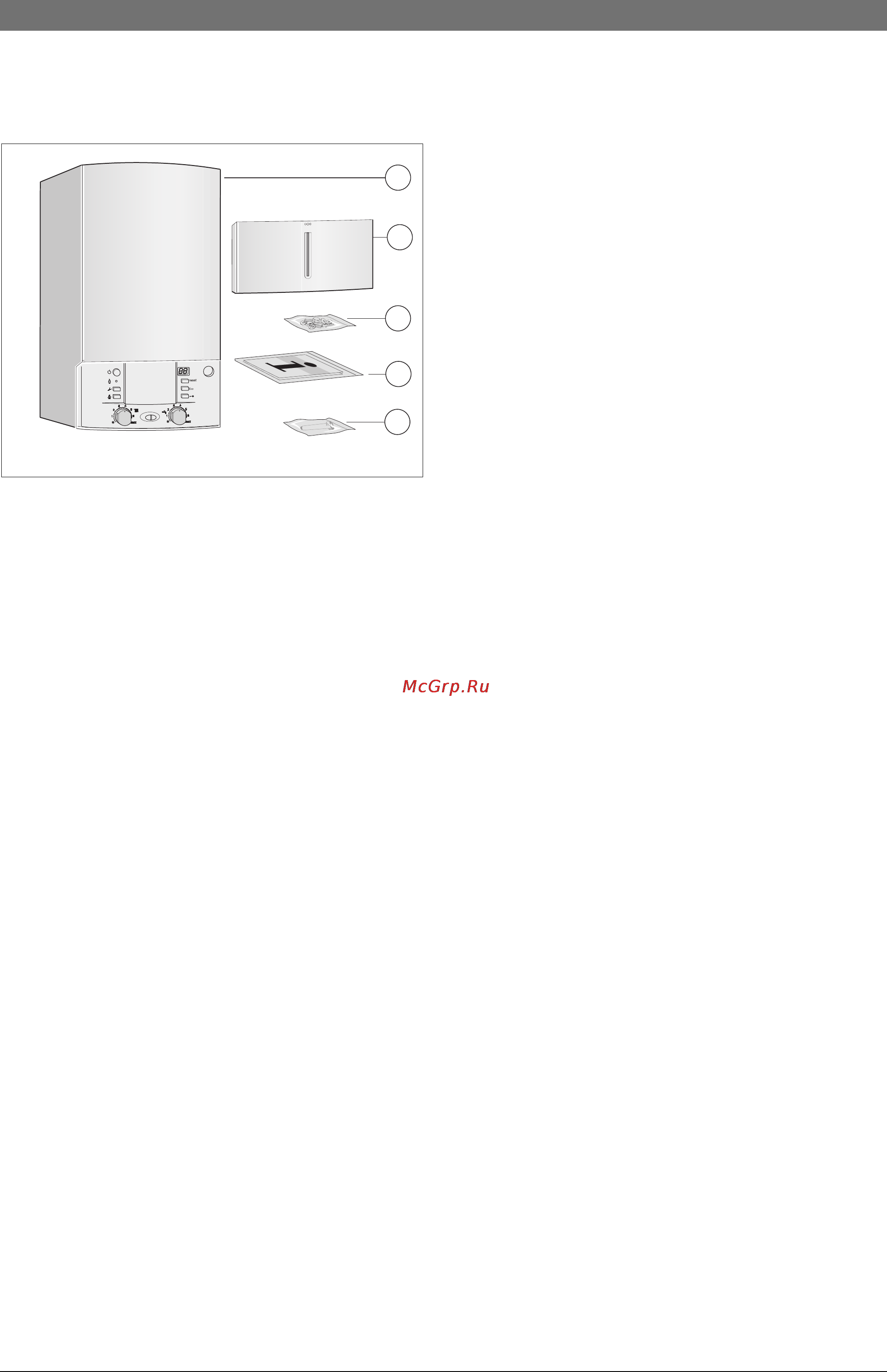 Bosch CONDENS 3000 W [6/68] Êîìïëåêò ïîñòàâêè