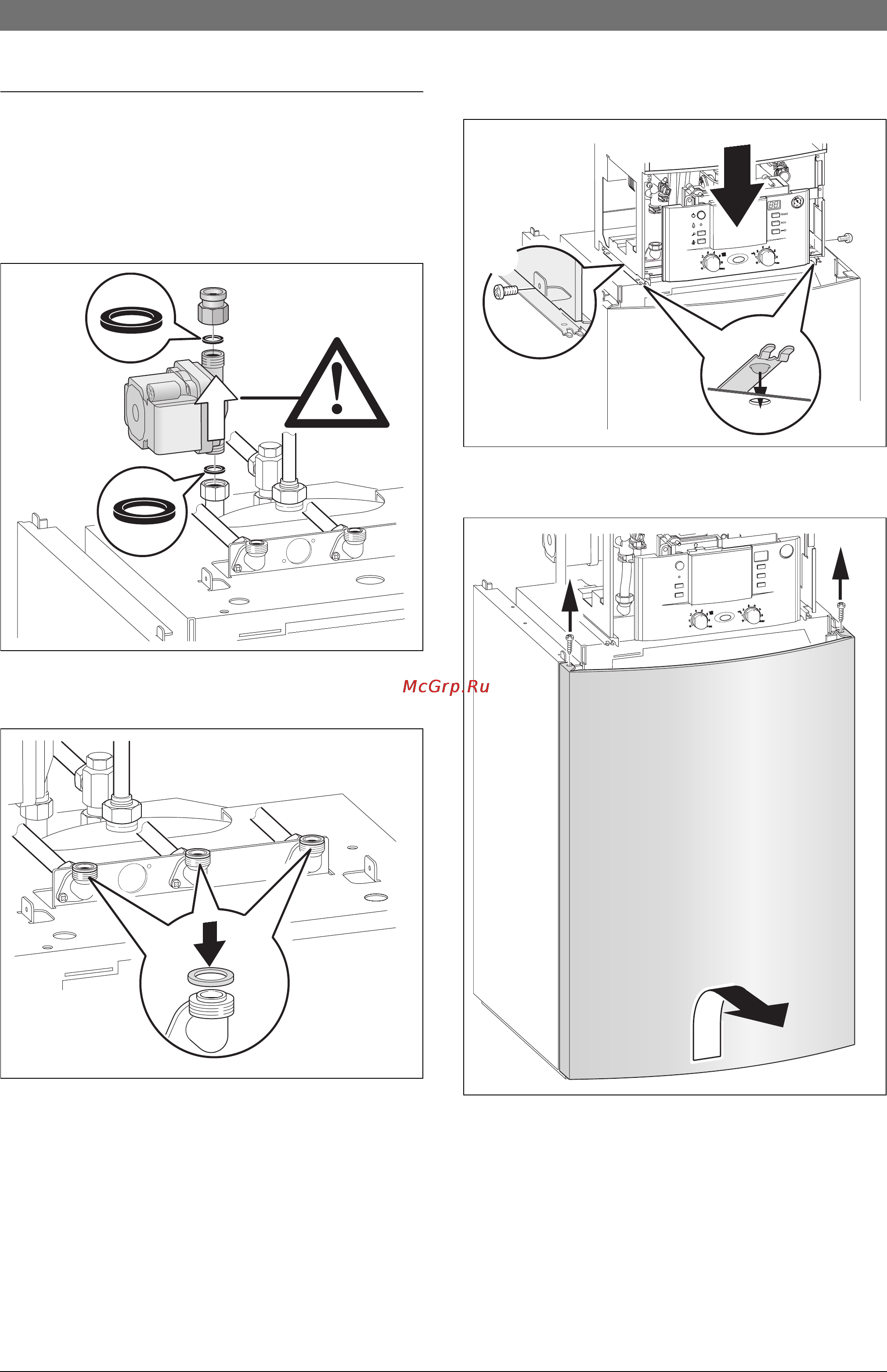 Bosch CONDENS 5000 FM [25/75] Óñòàíîâêà êîòëà íà áîéëå²å è åãî ïîäêë åíèå