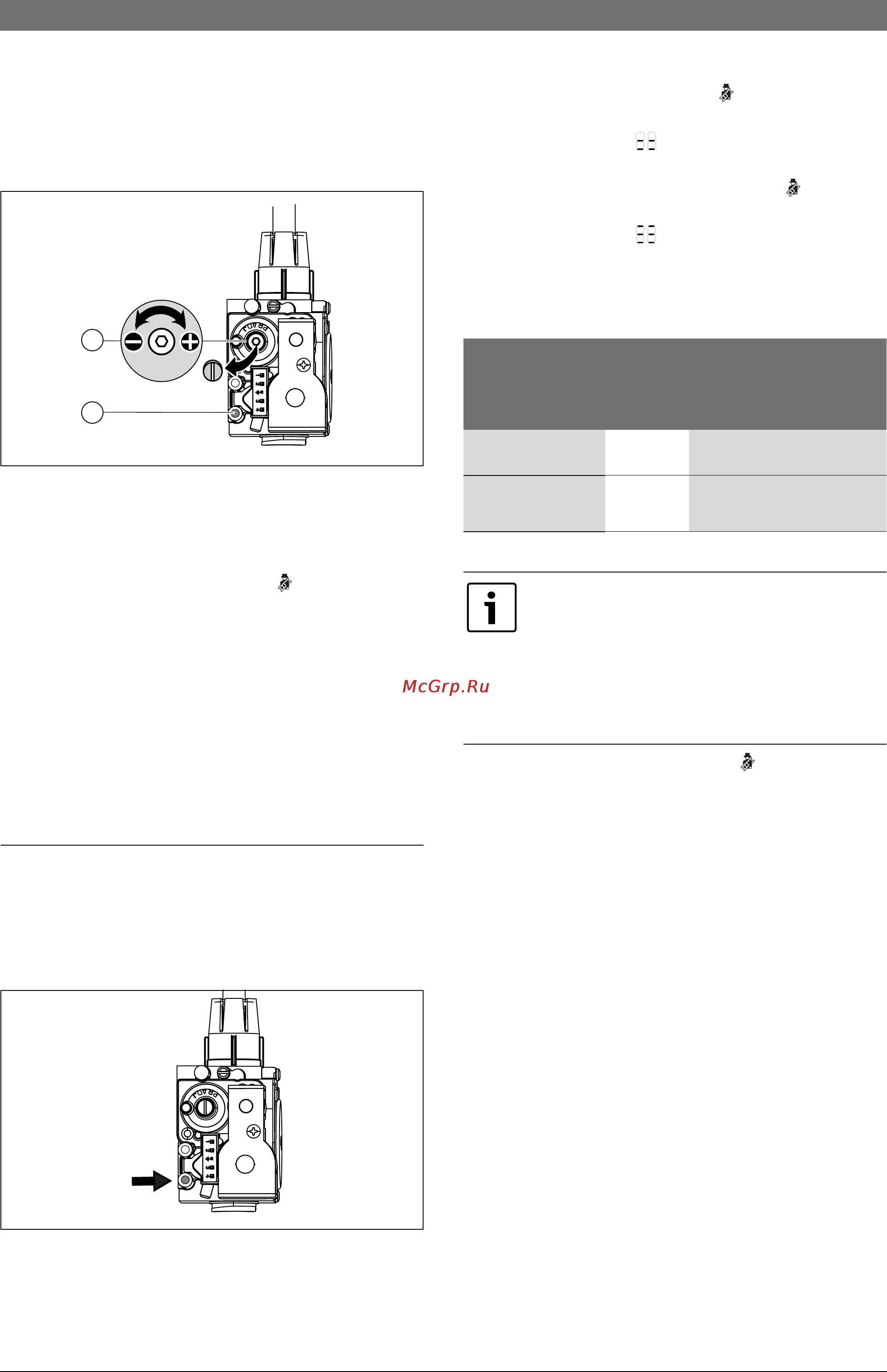 Bosch CONDENS 5000 FM [50/75] Ï²îâå²êà ñåòåâîãî äàâëåíèø ãàçà