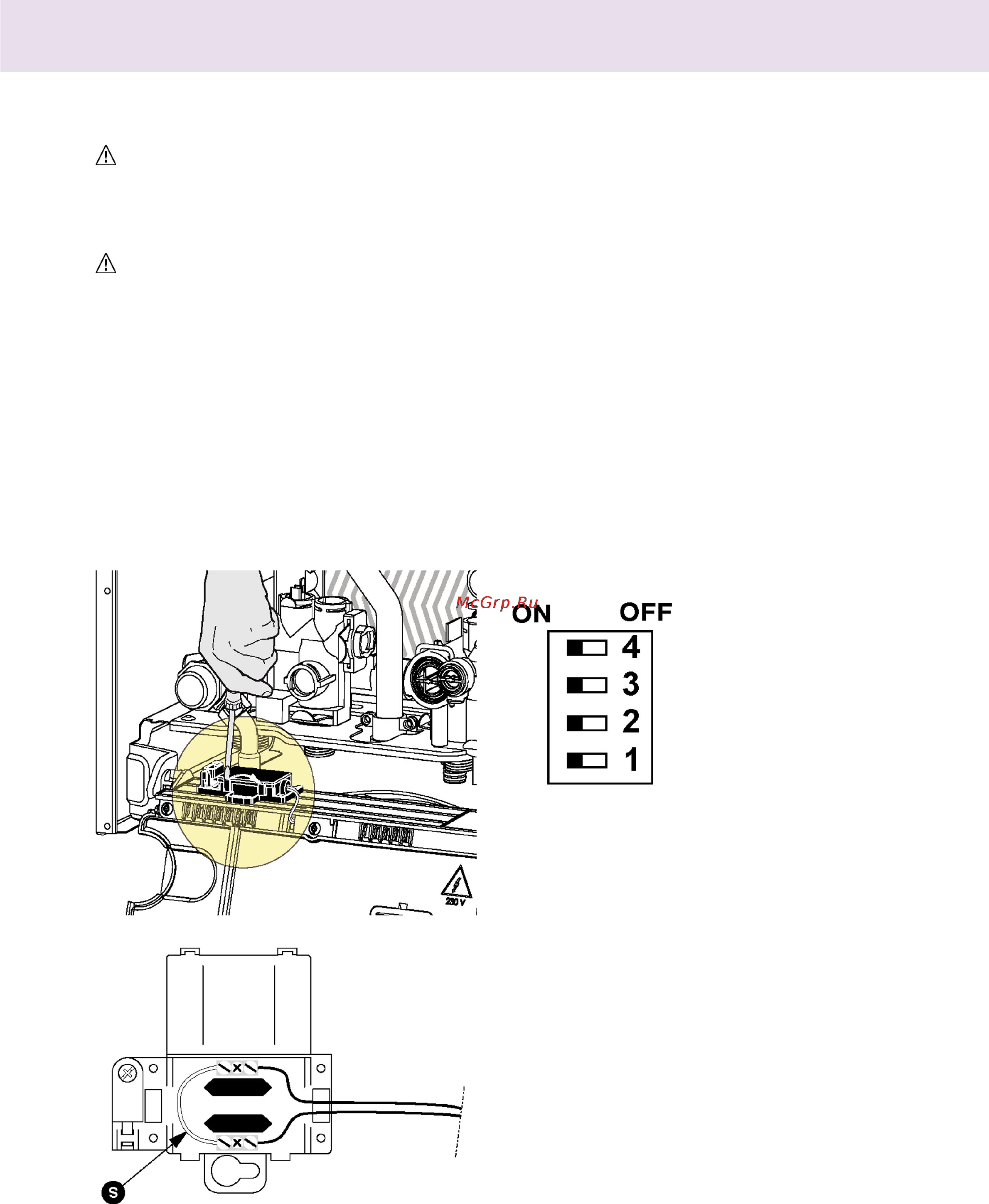 Chaffoteaux ALIXIA 24 CF [22/36] Электрические соединения