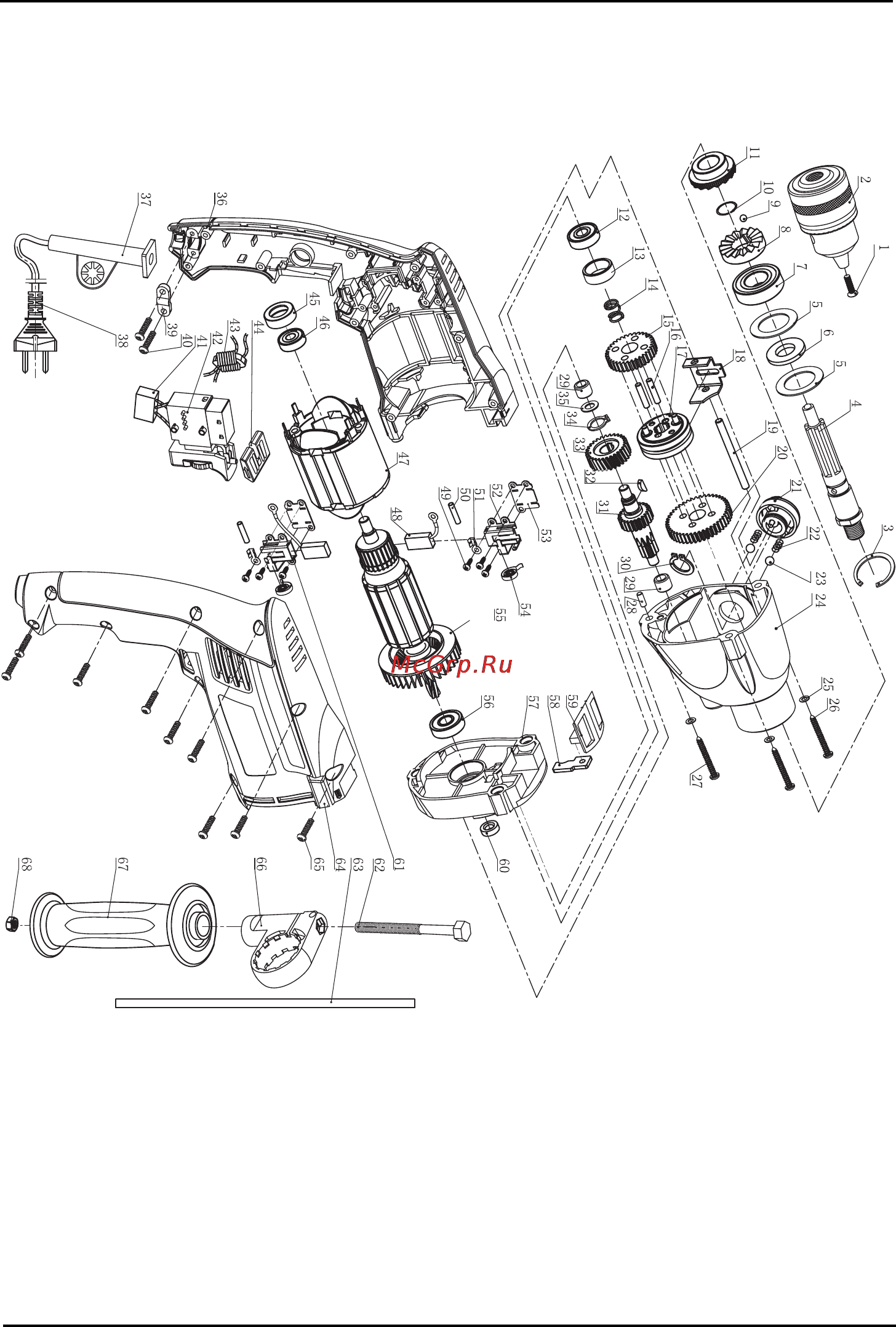 Bort BSM-1100 [34/41] Exploded view