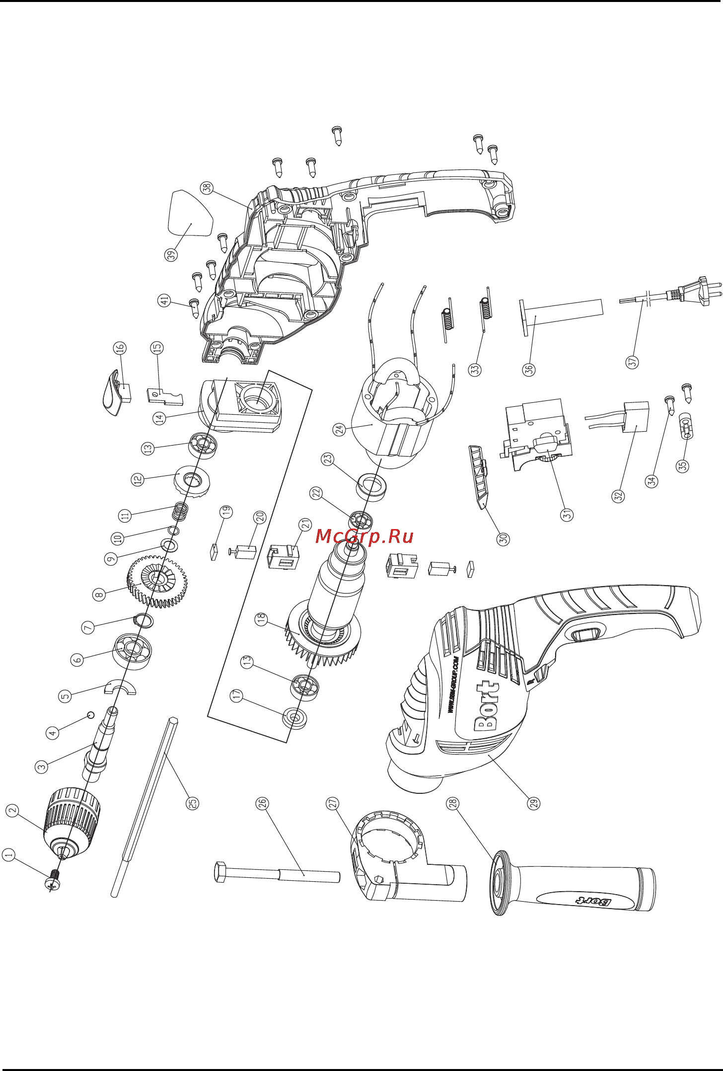 Bort bsm-650u [34/42] Exploded view