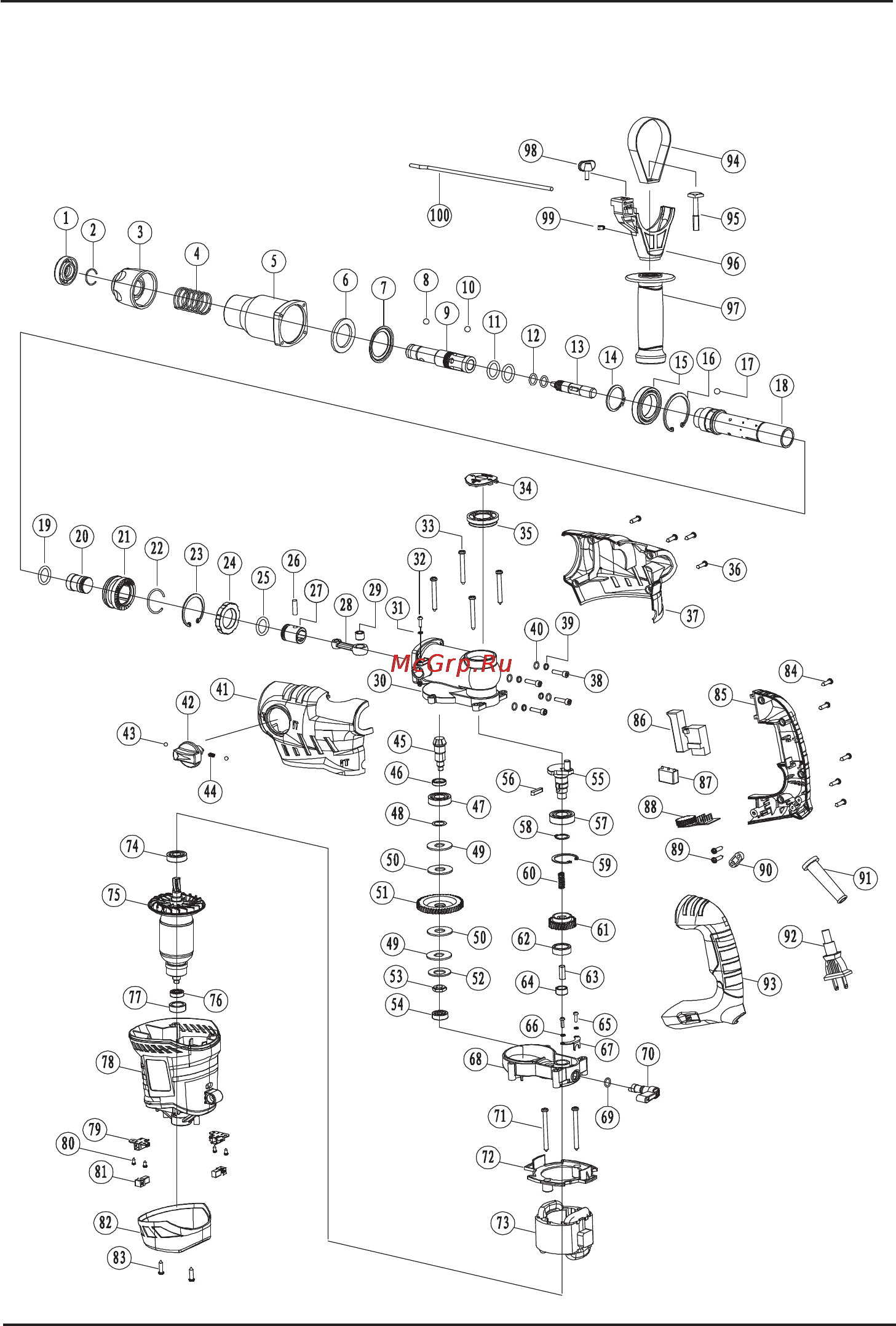 Bort BHD-1500-K [34/44] Exploded view bhd 1500 k