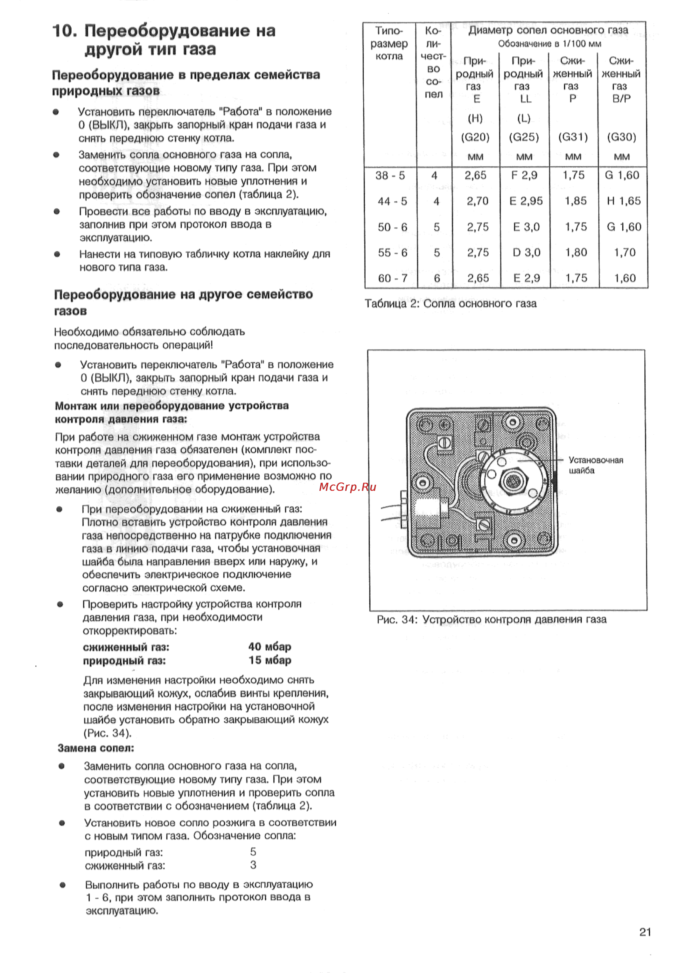 Buderus LOGANO G234 [21/28] Переоборудование на