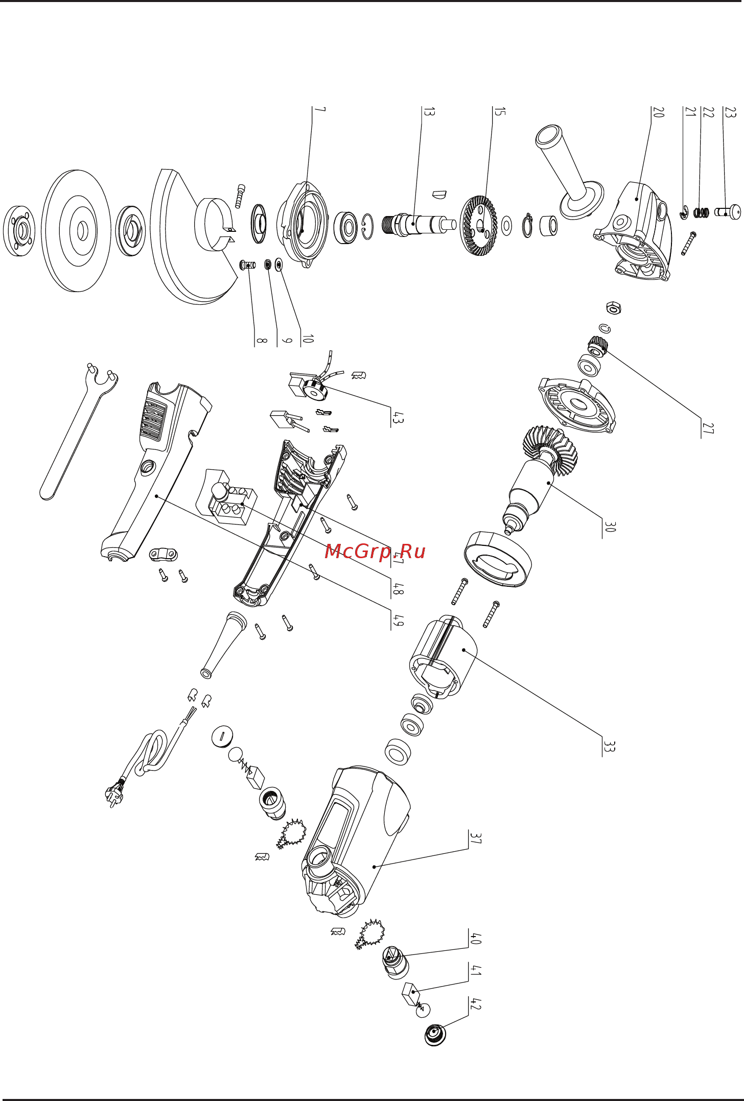 Bort BWS-1400N [46/56] Exploded view