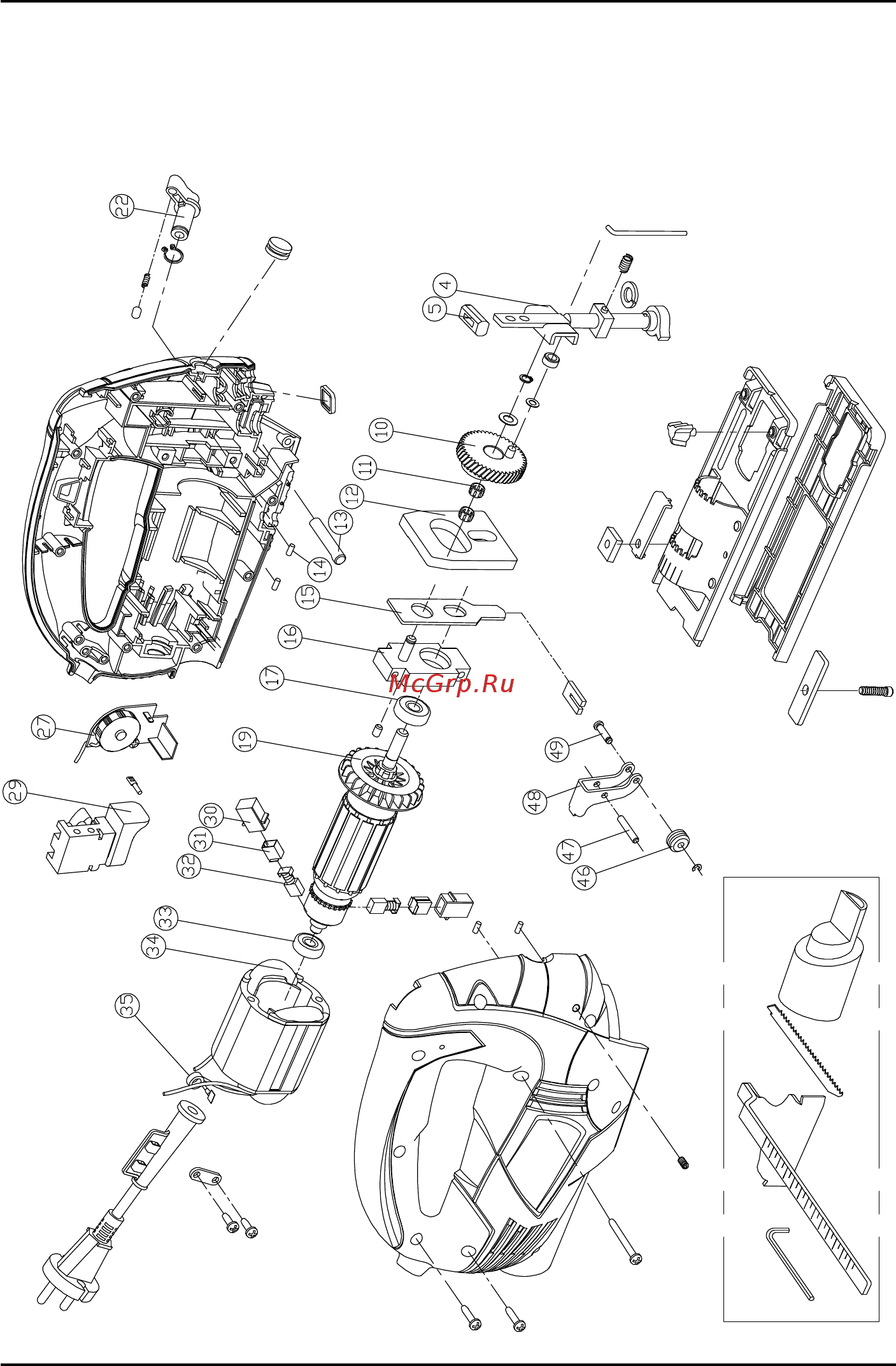 Bort BPS-800-Q 98299670 [34/44] Exploded view bps 800 q