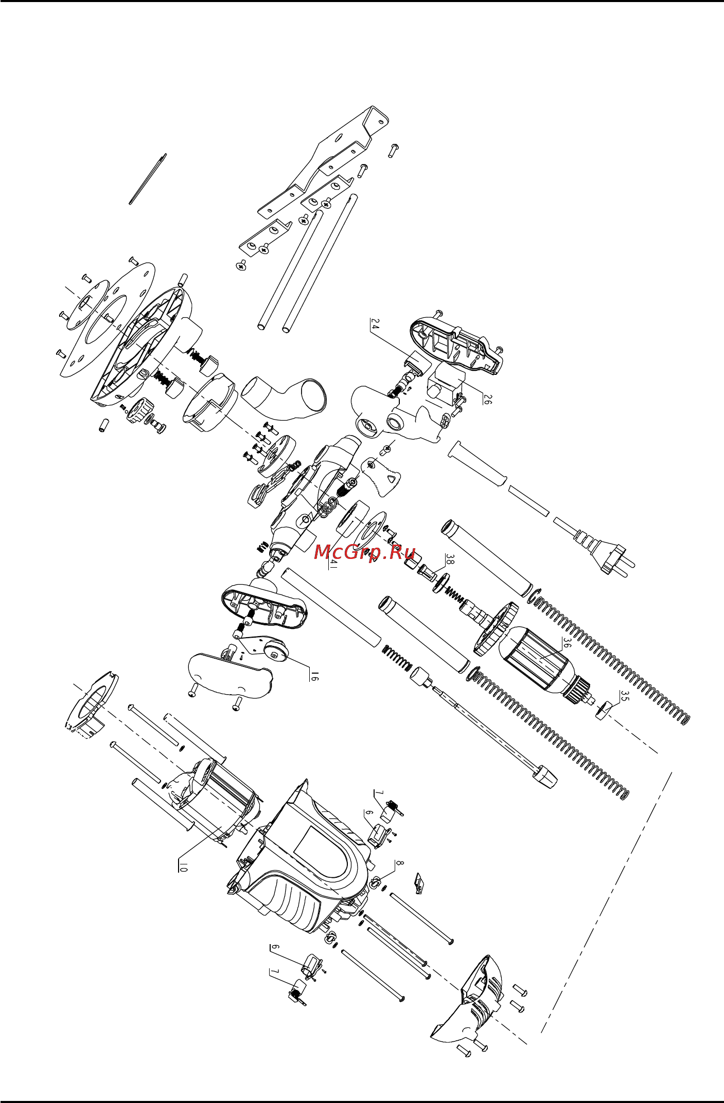 Bort BOF-1600N [34/44] Exploded view bof 1600n