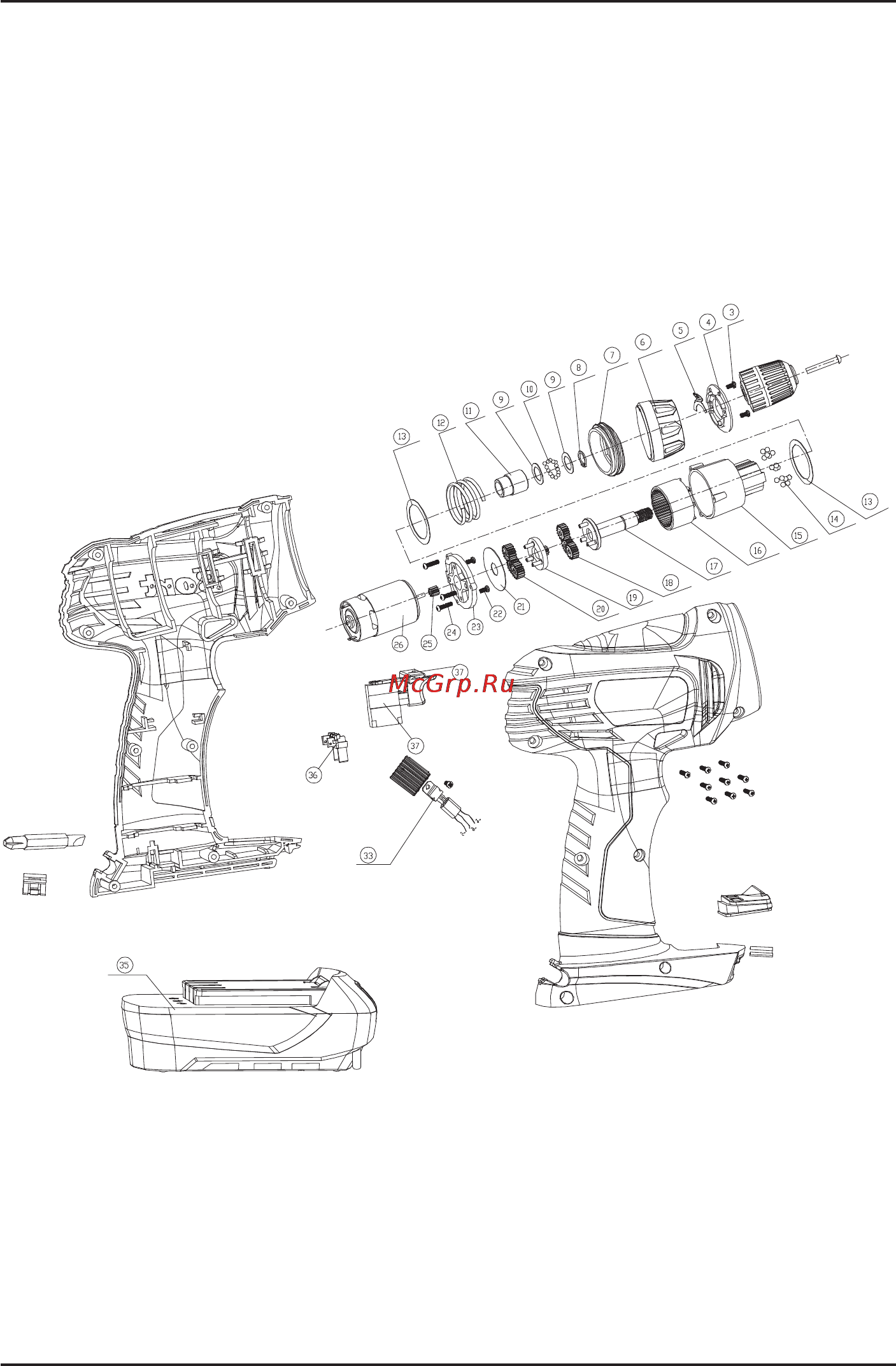 Bort BAB-18U-LiK [10/24] Exploded view bab 18u lik