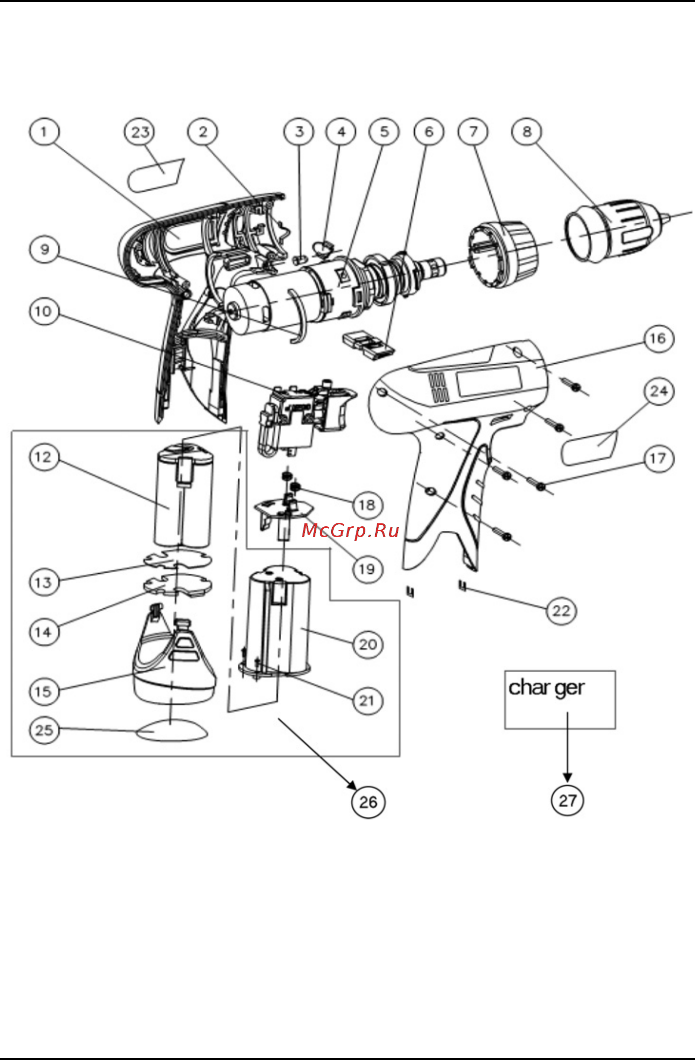Bort BAB-10.8N-Li [33/41] Exploded view bab 10 8n li