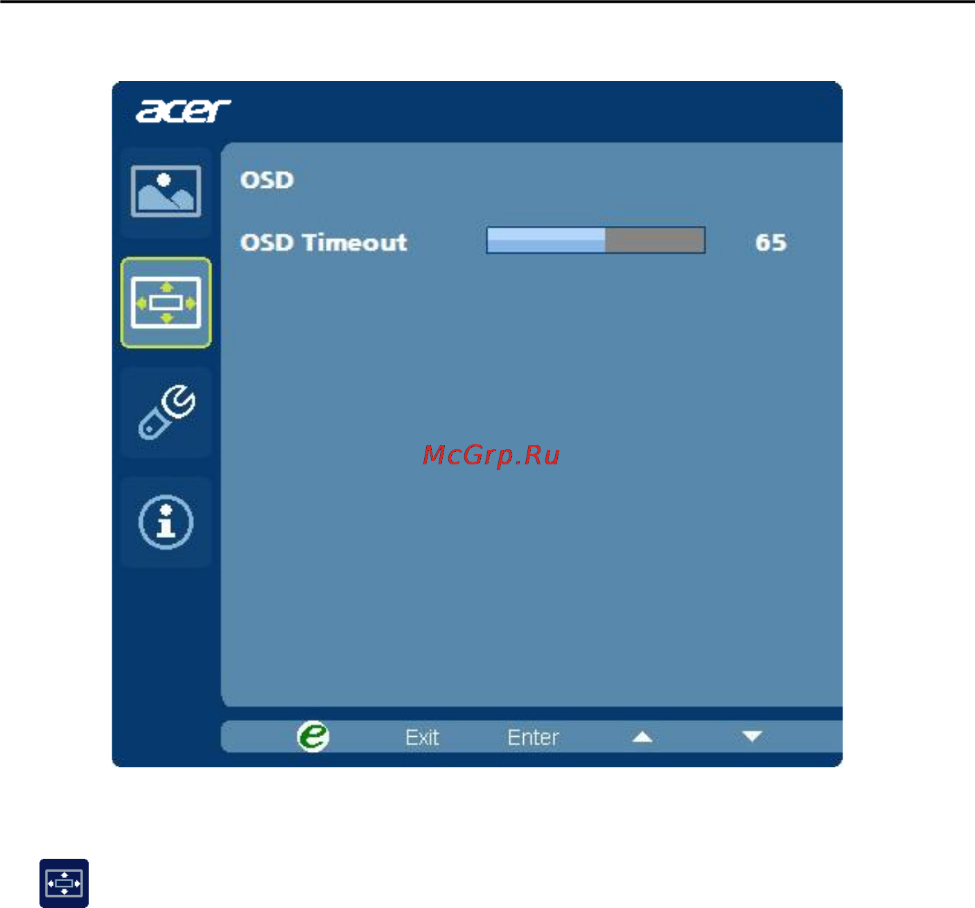 Acer G226HQLBBD Инструкция по эксплуатации онлайн [19/25] 67863