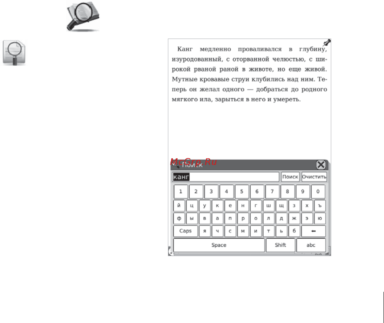 Onyx Boox A61S Pink [49/76] Средства управления