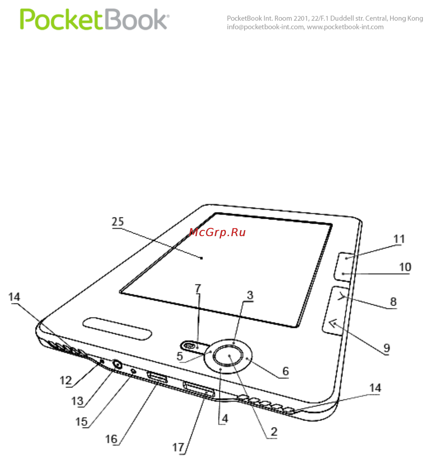 PocketBook Pro 912 White [10/113] Внешний вид и элементы управления